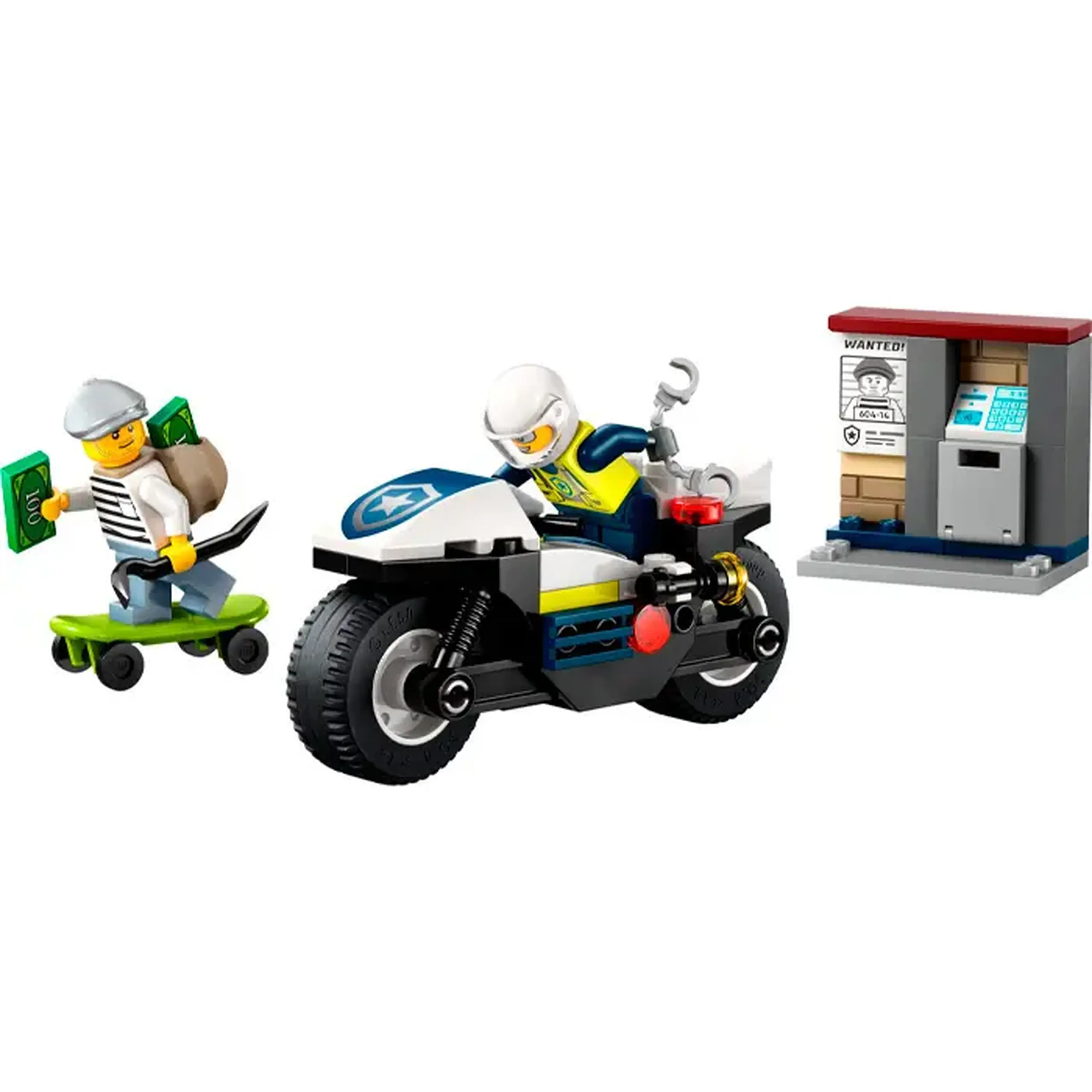 Lego City Urmarire cu motocicleta de politie 60455