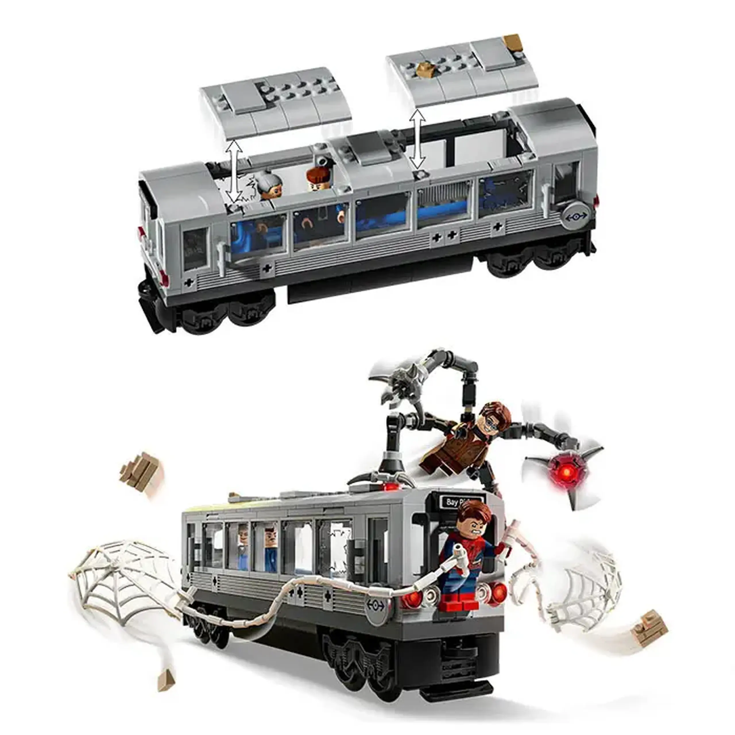Lego Marvel Spider-man Vs Doc Ock Subway Train Scene 76321
