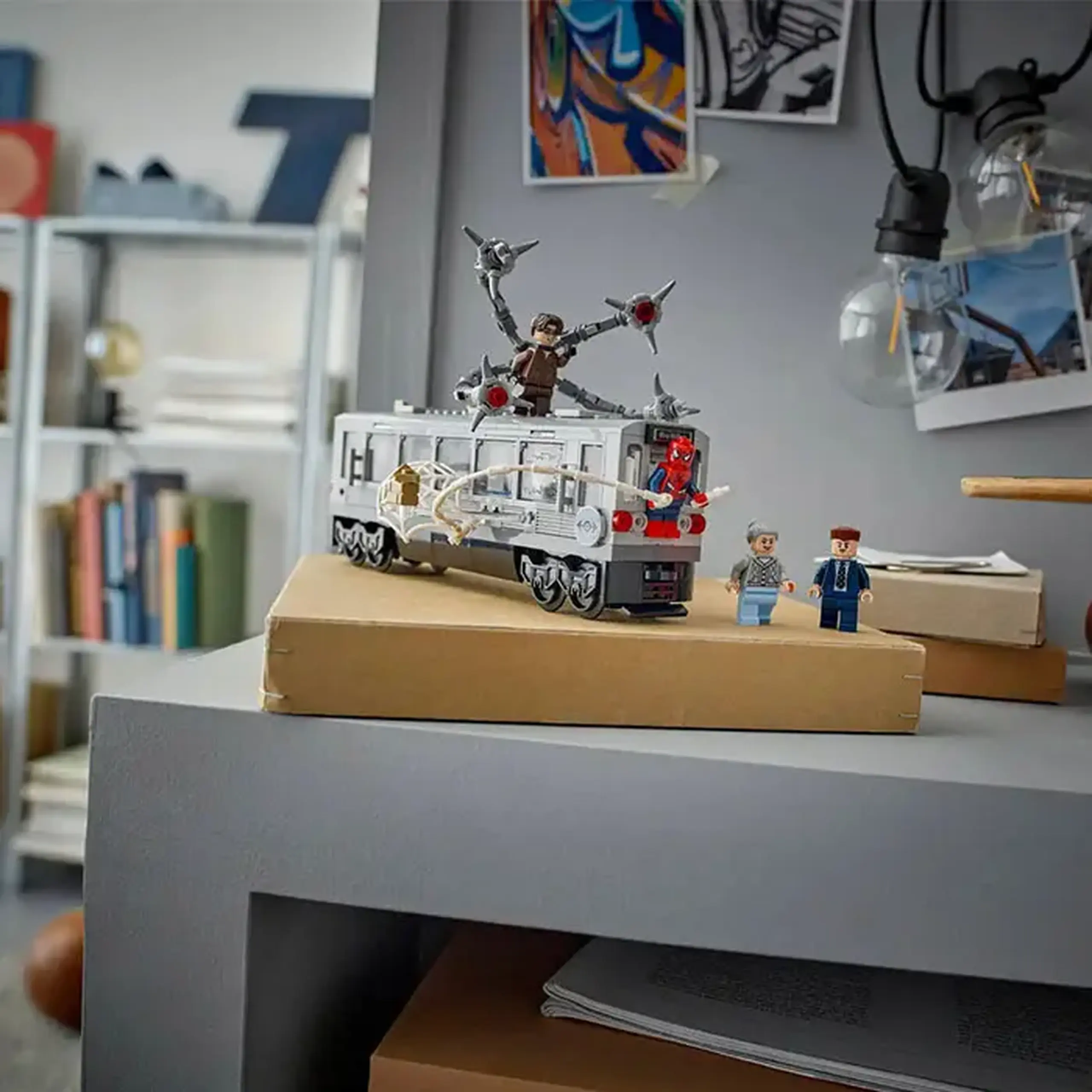 Lego Marvel Spider-man Vs Doc Ock Subway Train Scene 76321