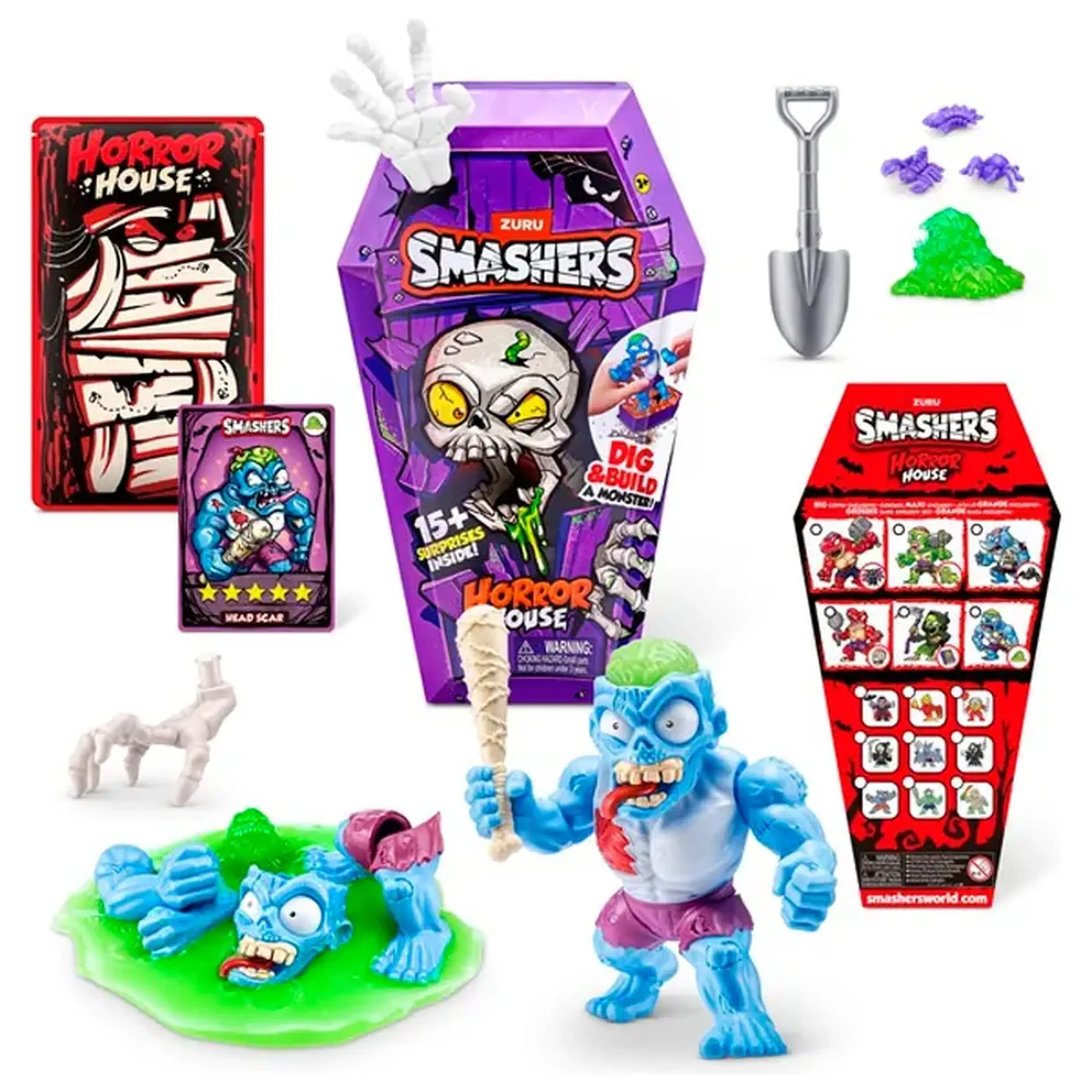 Set de joc + slime "Smashers" Horror House 74125