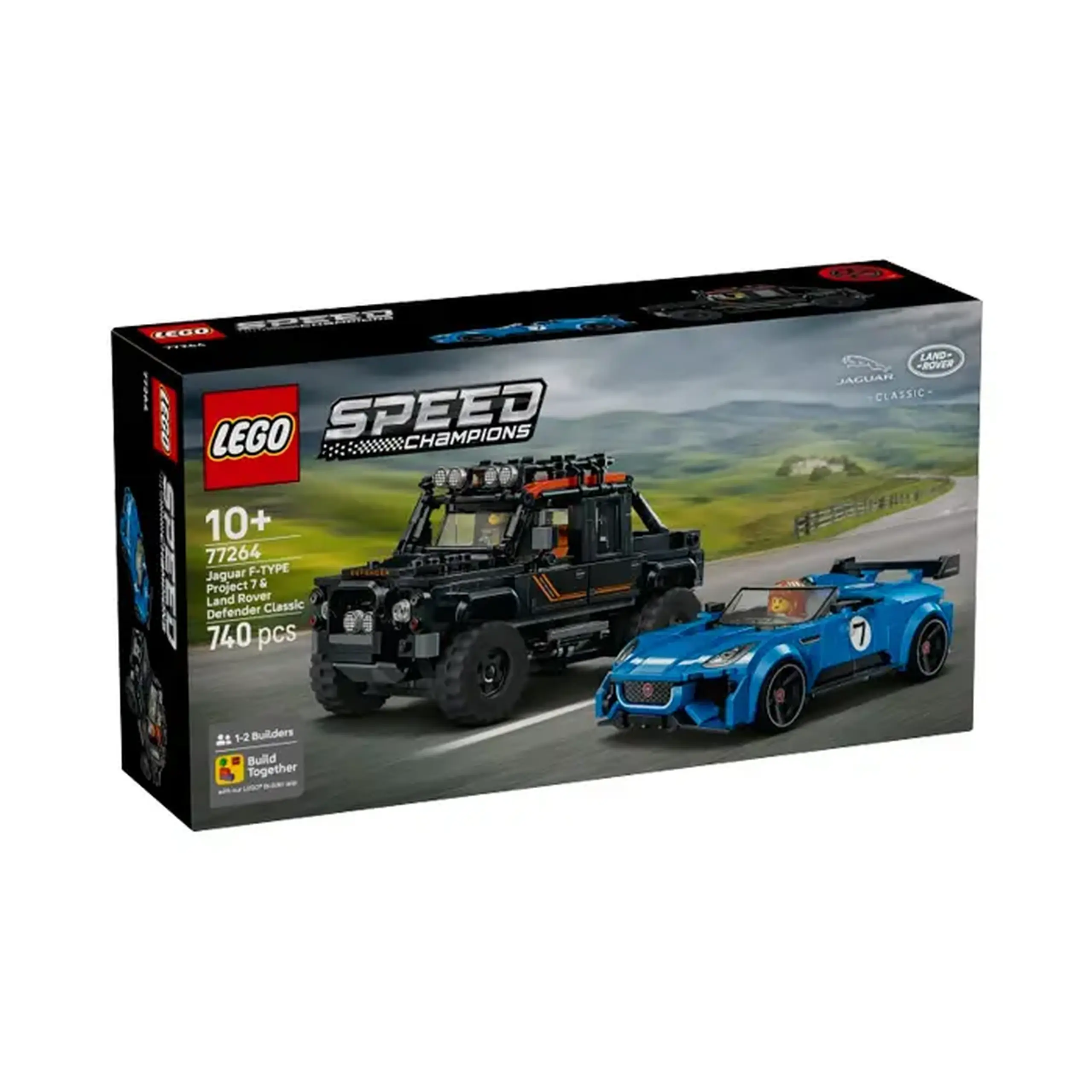 Lego Speed Champions Jaguar Project 7 vs Land Rover Defender 77264
