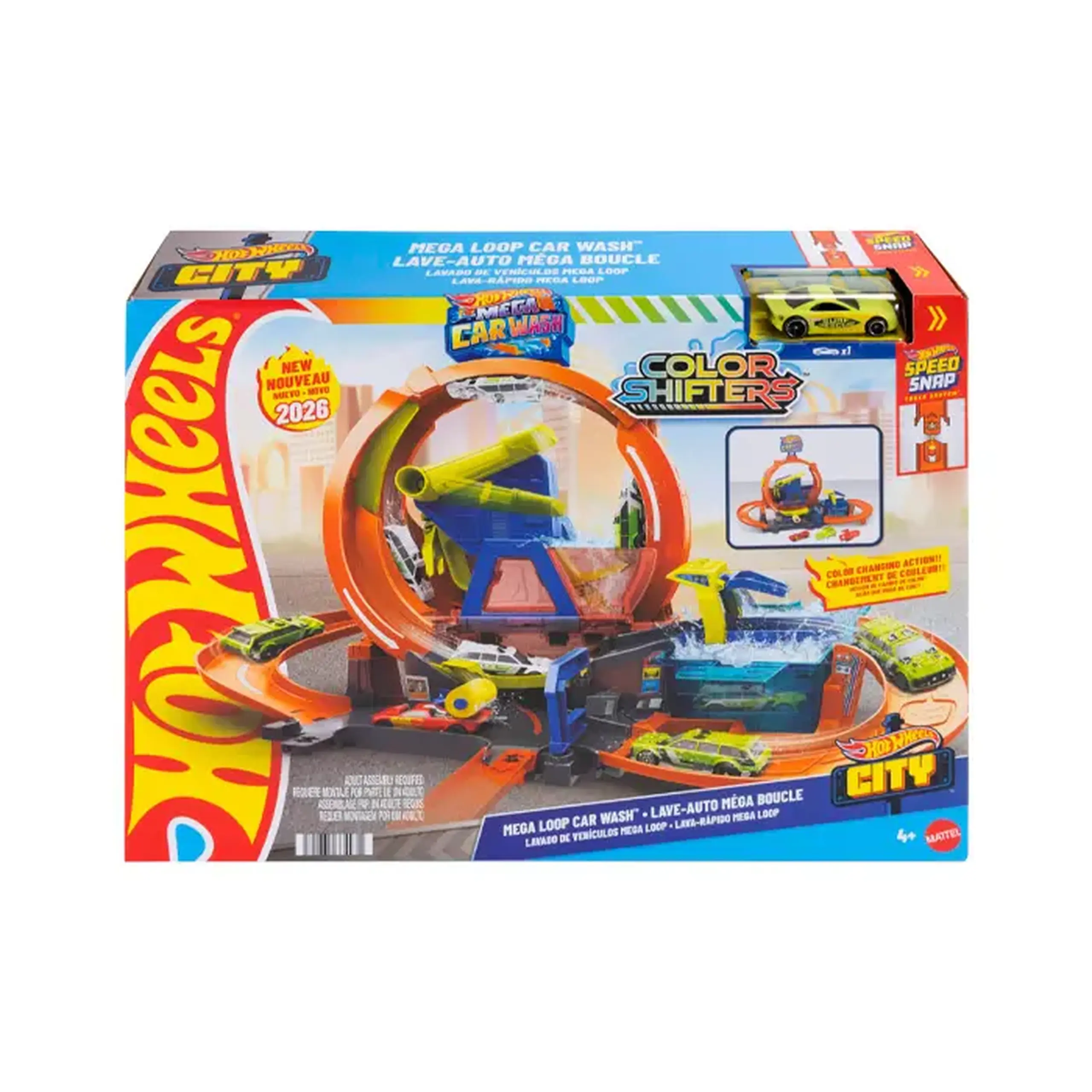 Pista HW City Speed Snap MEGA Loop Car Wash JHL97
