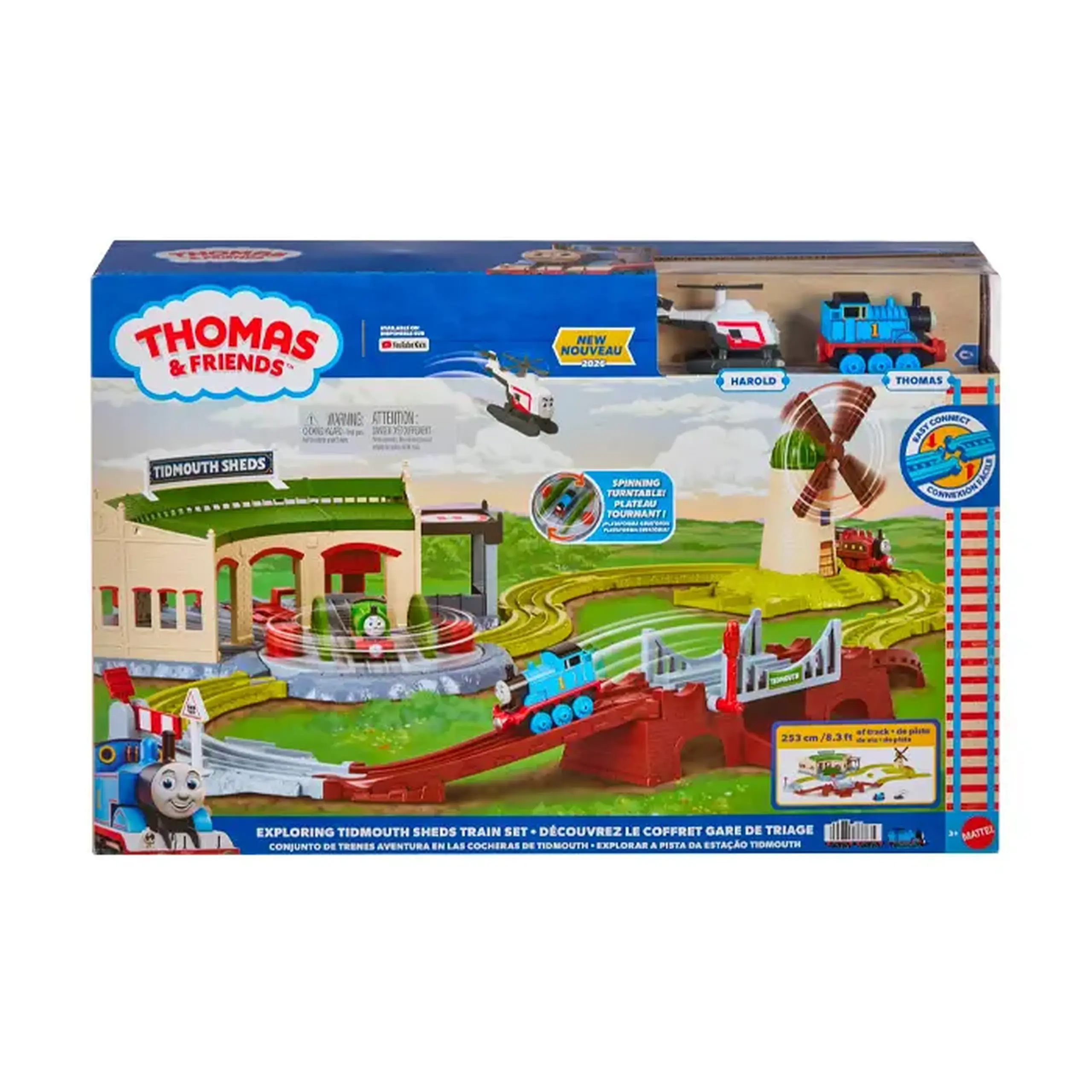 Calea ferata Thomas and Friends Exploring Tidmouth Sheds Train JLL36