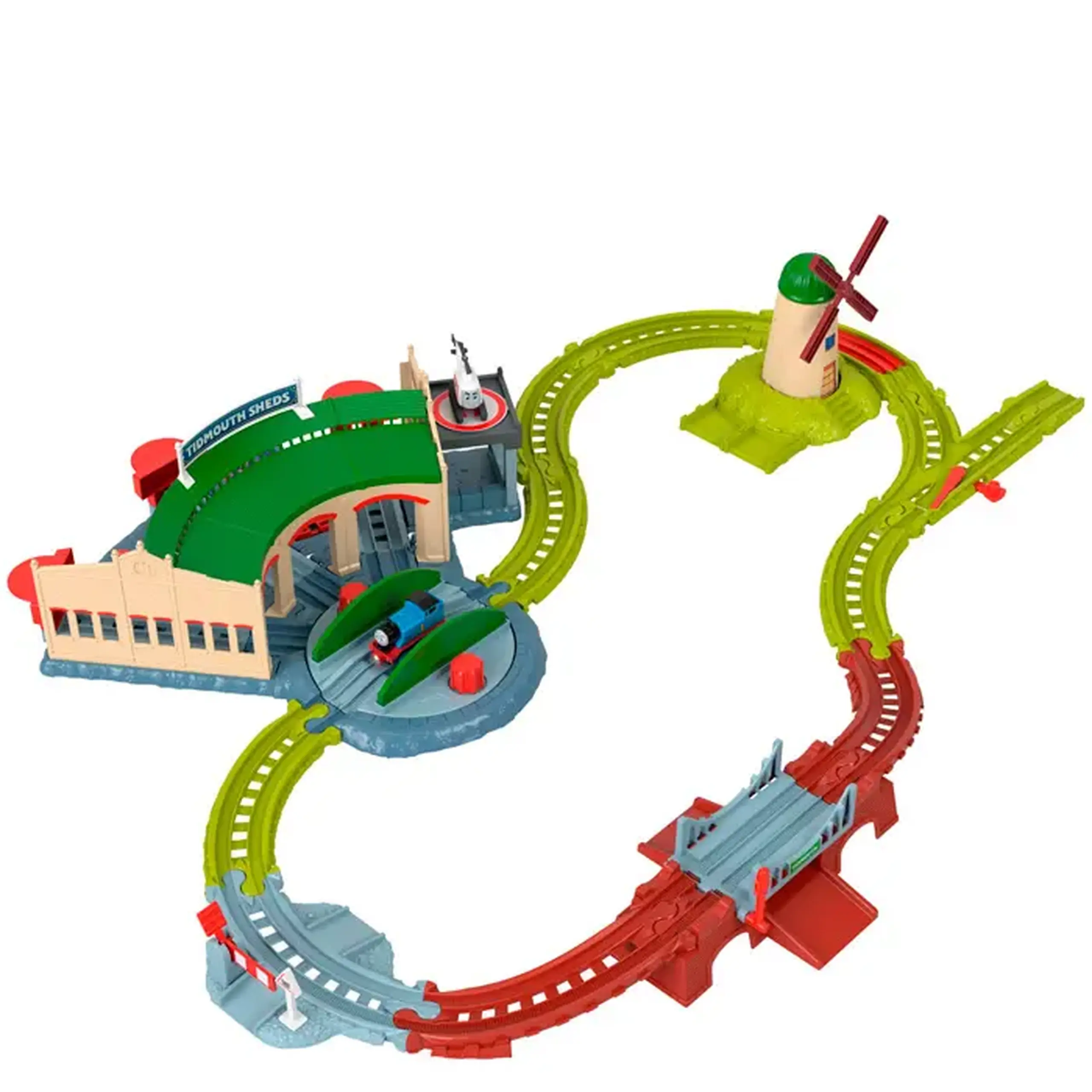Calea ferata Thomas and Friends Exploring Tidmouth Sheds Train JLL36