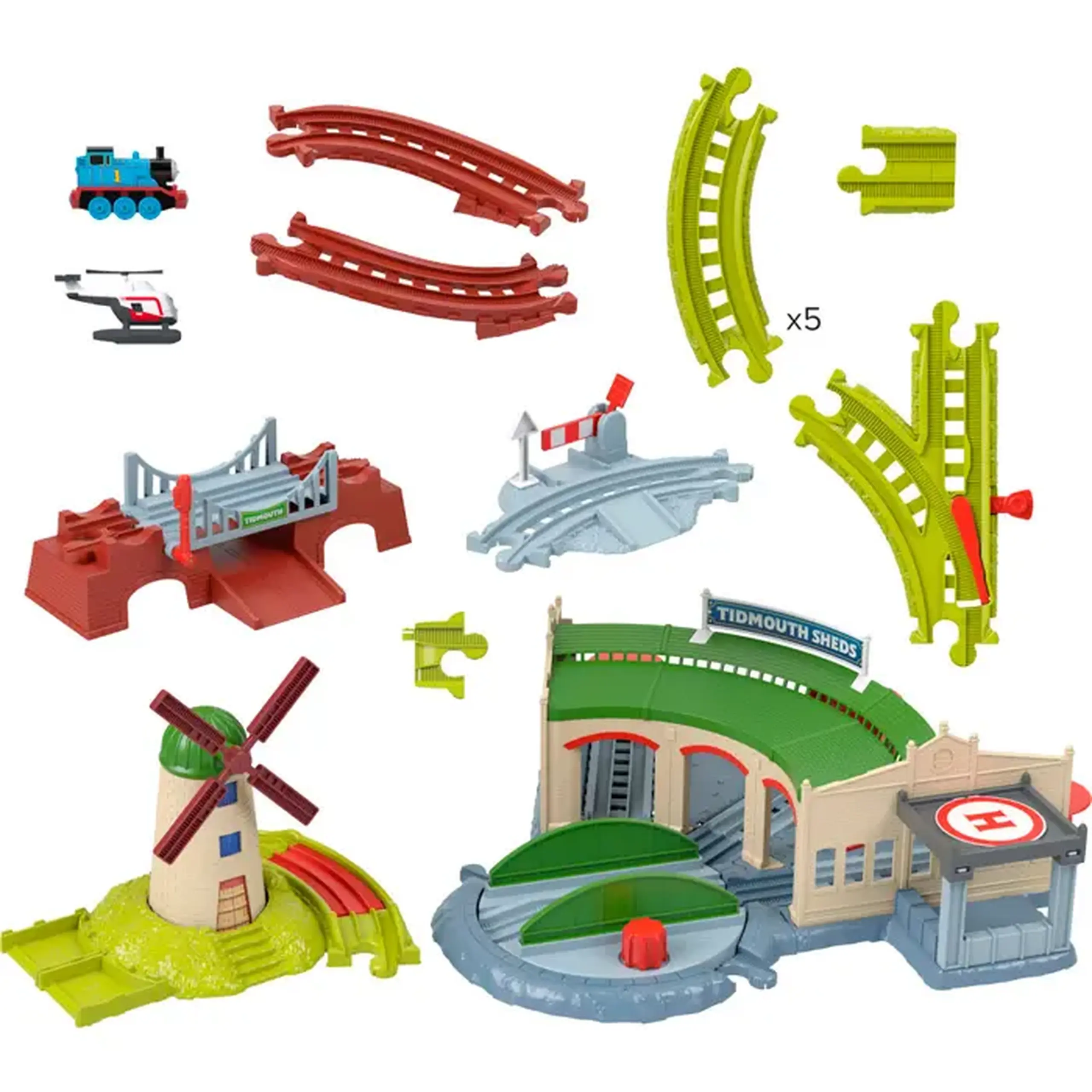 Calea ferata Thomas and Friends Exploring Tidmouth Sheds Train JLL36