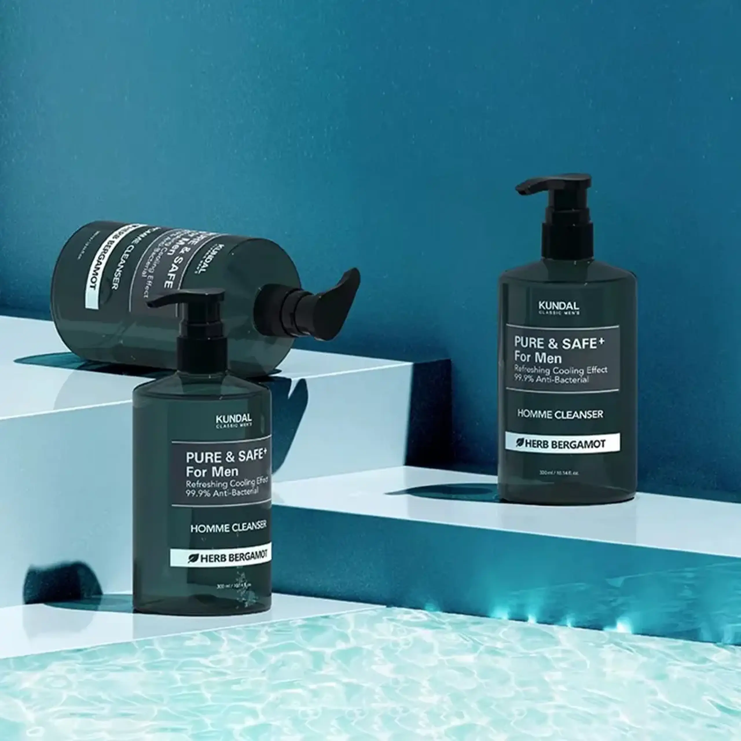 Gel pentu igiena intimă a bărbaţilor Kundal Homme Cleanser Herb Bergamot 300ml