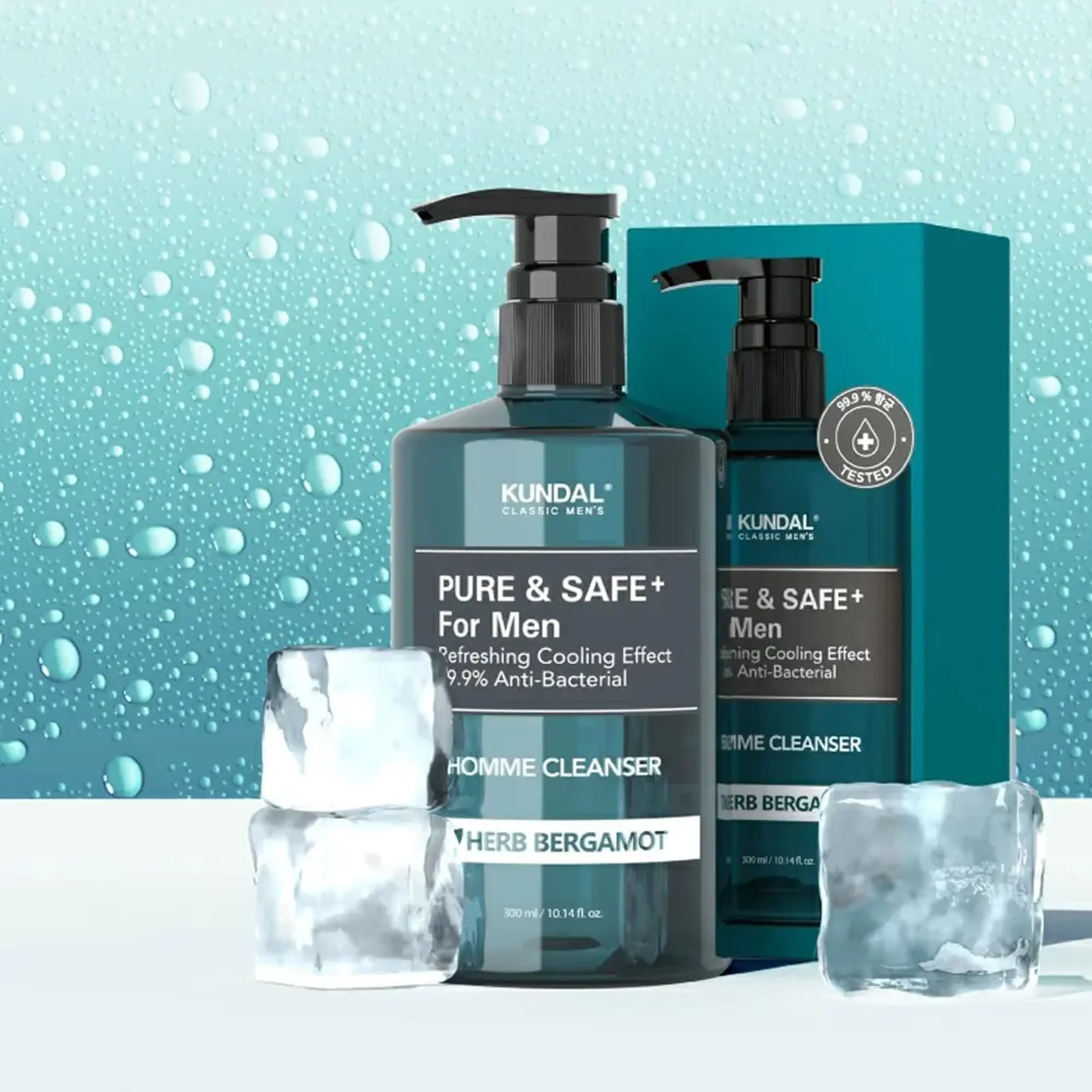 Gel pentu igiena intimă a bărbaţilor Kundal Homme Cleanser Herb Bergamot 300ml