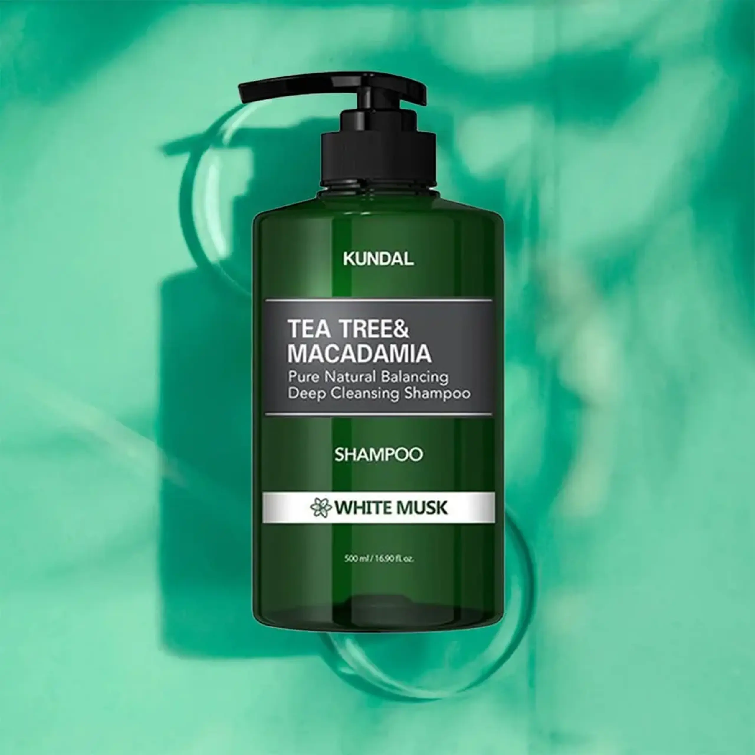 Şampon pentru scalp gras Kundal TEA TREE SHAMPOO WHITE MUSK 500ml