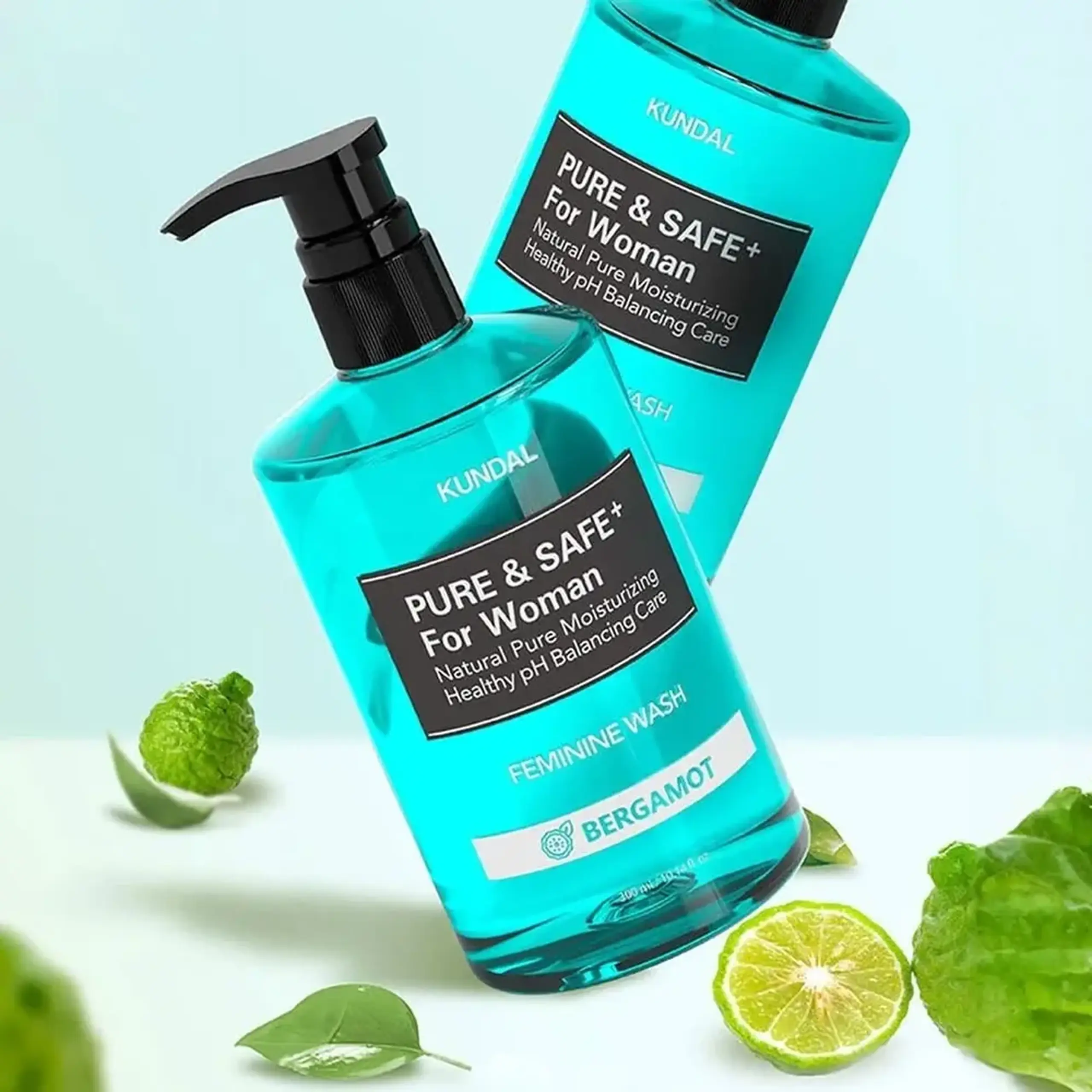 Gel pentru igiena intimă KUNDAL Pure &amp; Safe Feminine Wash Bergamot 300ml