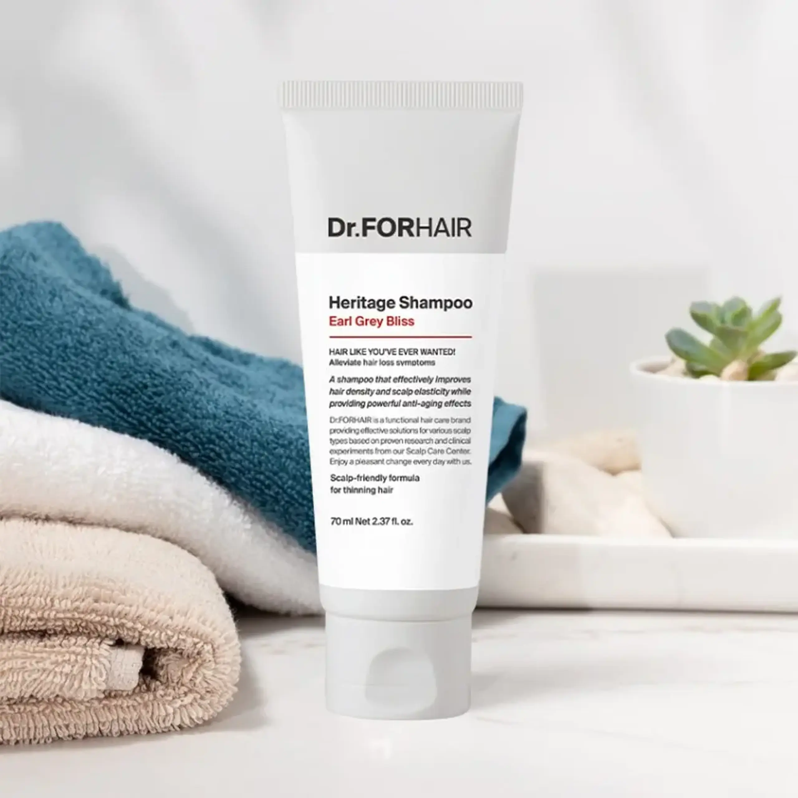 Șampon pentru scalp și păr slăbit Dr.ForHair Heritage Shampoo #Earl Grey Bliss 70ml