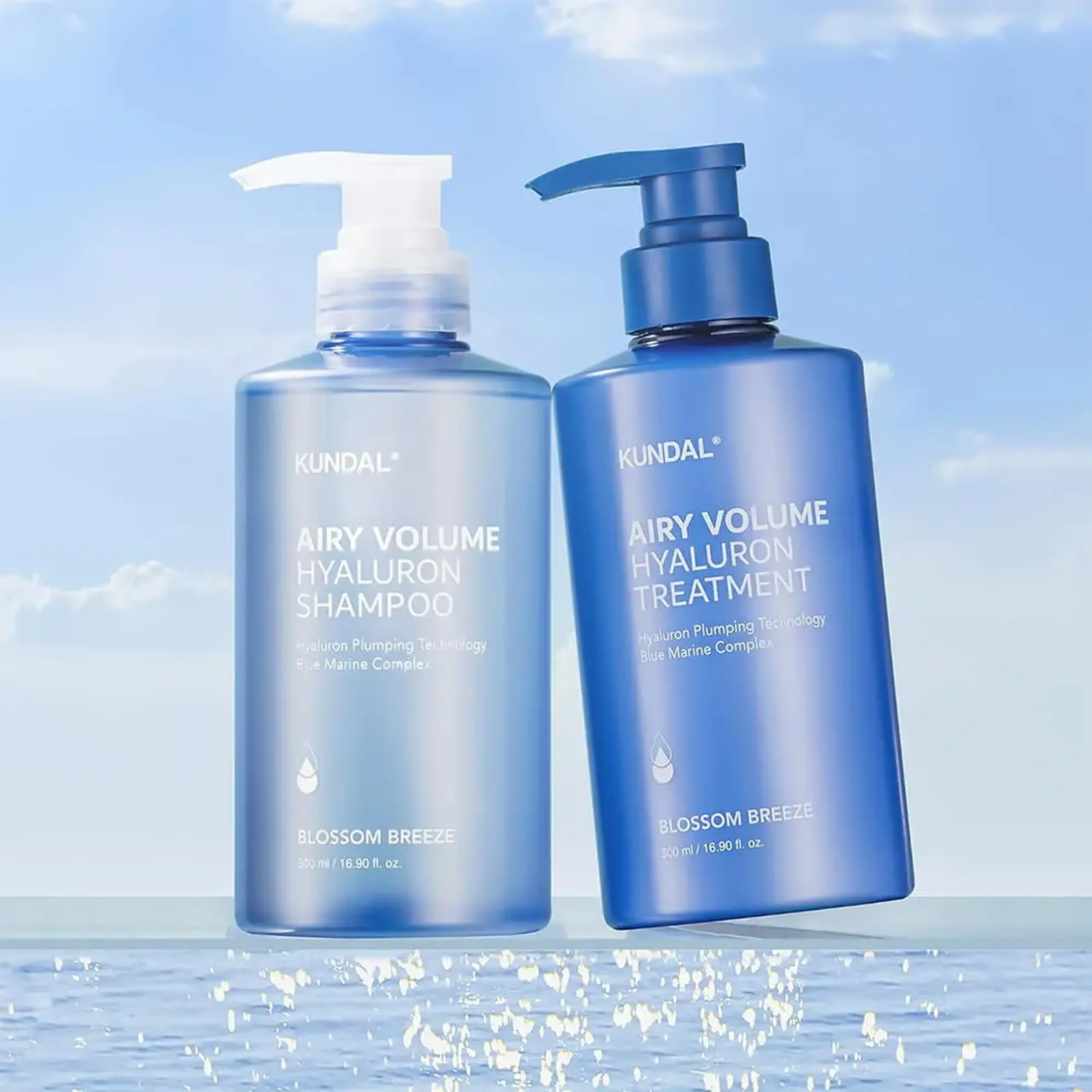 Kundal SET AIRY VOLUME HYALURON HAIR CARE SET SHAMPOO 300ML +TREATMENT 300ML BLOSSOM BREEZE