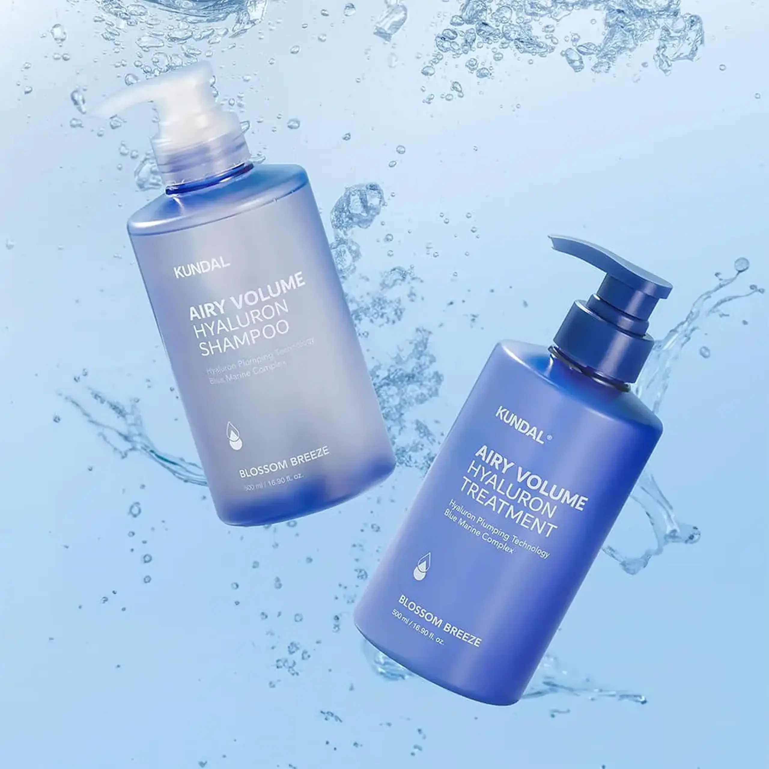 Kundal SET AIRY VOLUME HYALURON HAIR CARE SET SHAMPOO 300ML +TREATMENT 300ML BLOSSOM BREEZE