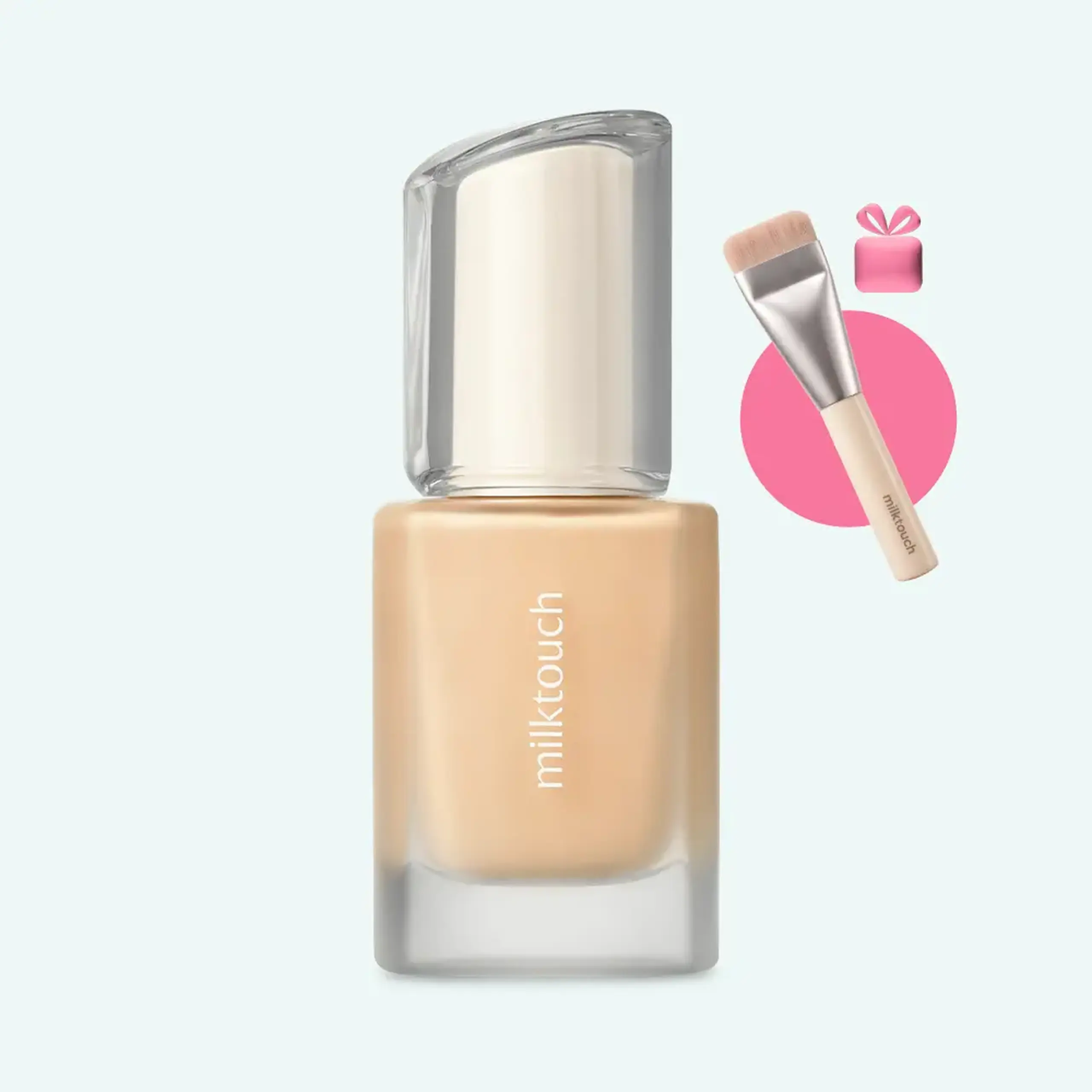Fond de ten milktouch DEWY GLASS SKIN FOUNDATION 23W VANILLA BEIGE 30ml