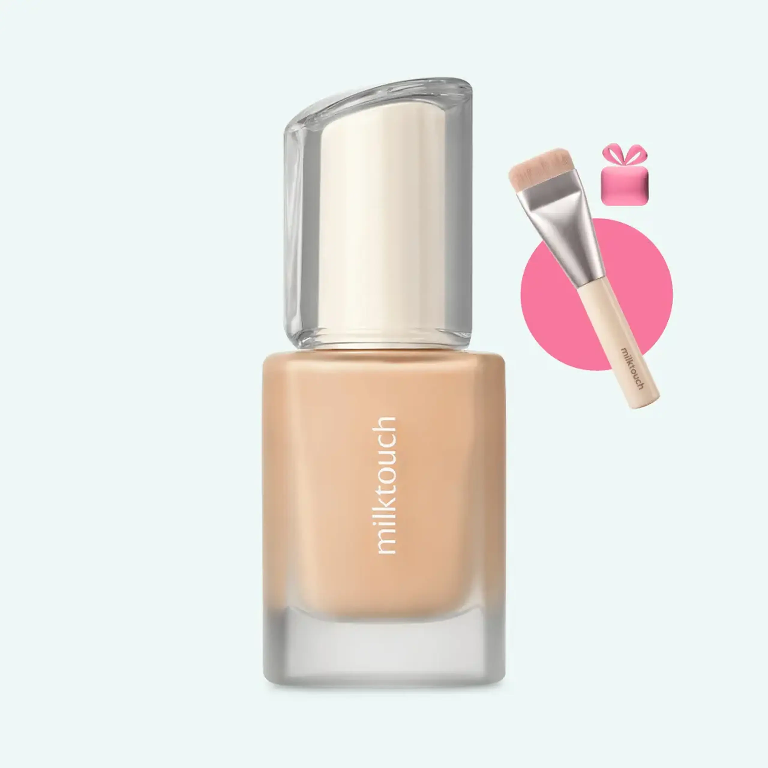 Fond de ten milktouch DEWY GLASS SKIN FOUNDATION 24N SAND BEIGE 30ml