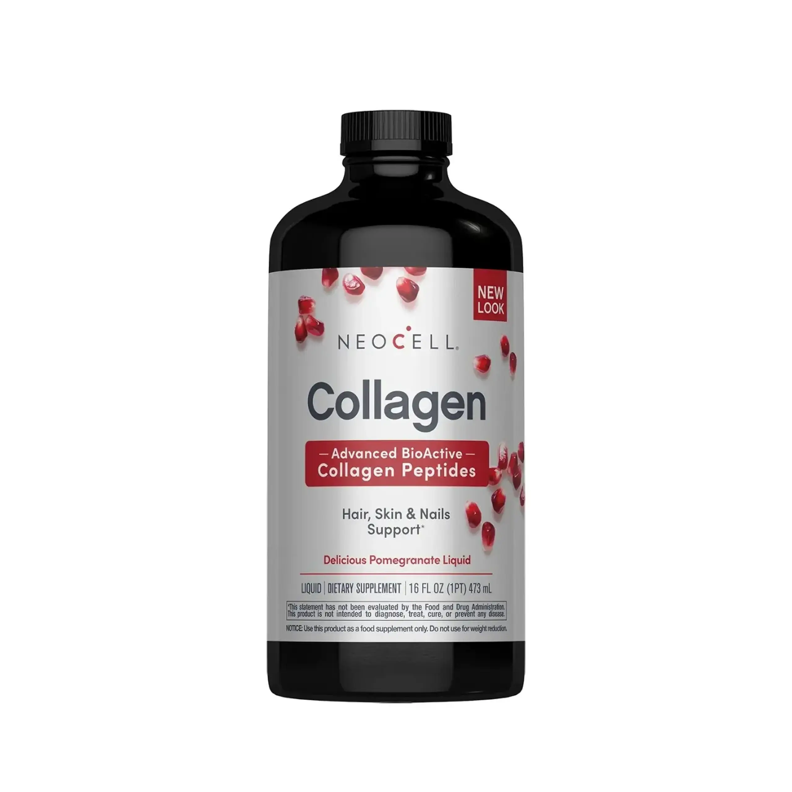 Neocell, Liquid Collagen Peptides Pomegranate, 473 ml