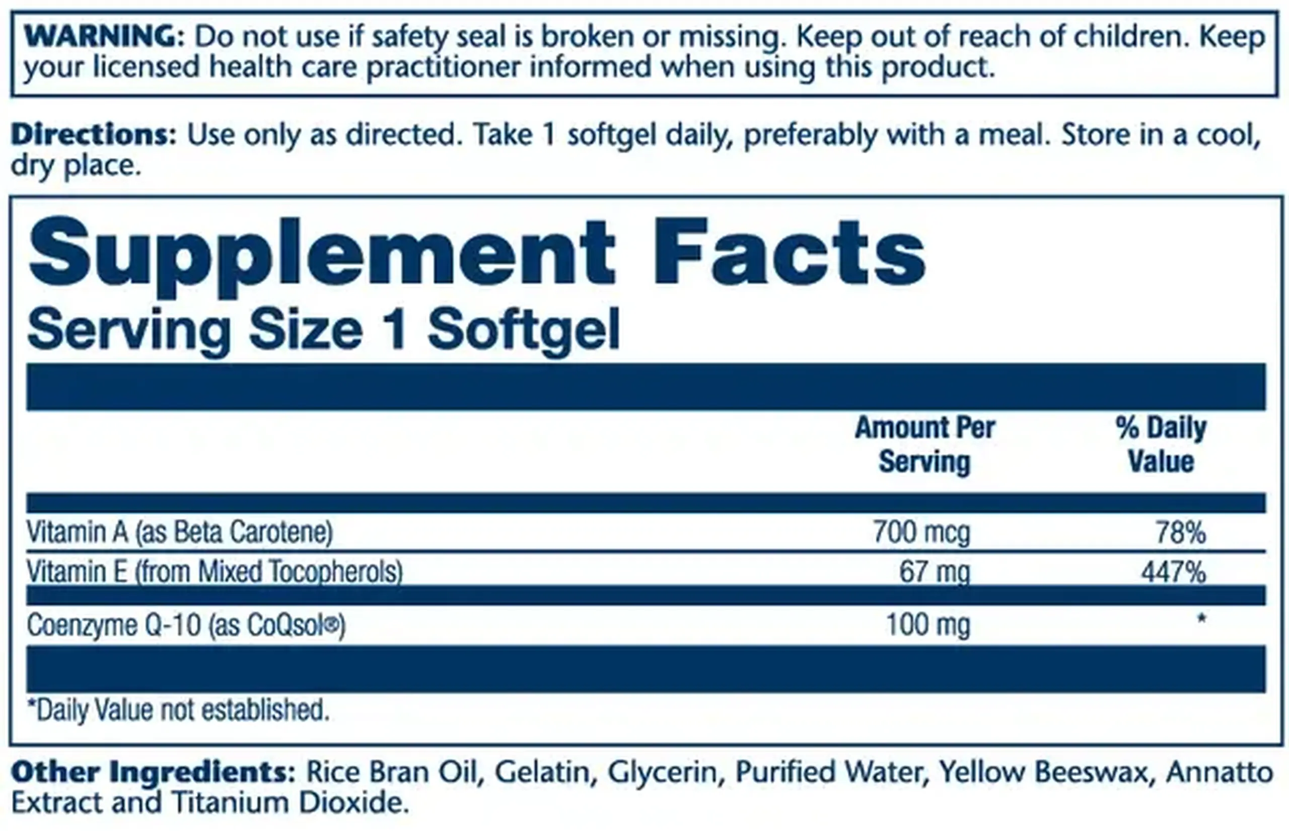 Solaray, Ubiquinol CoQ10 100 mg, 30 sgels