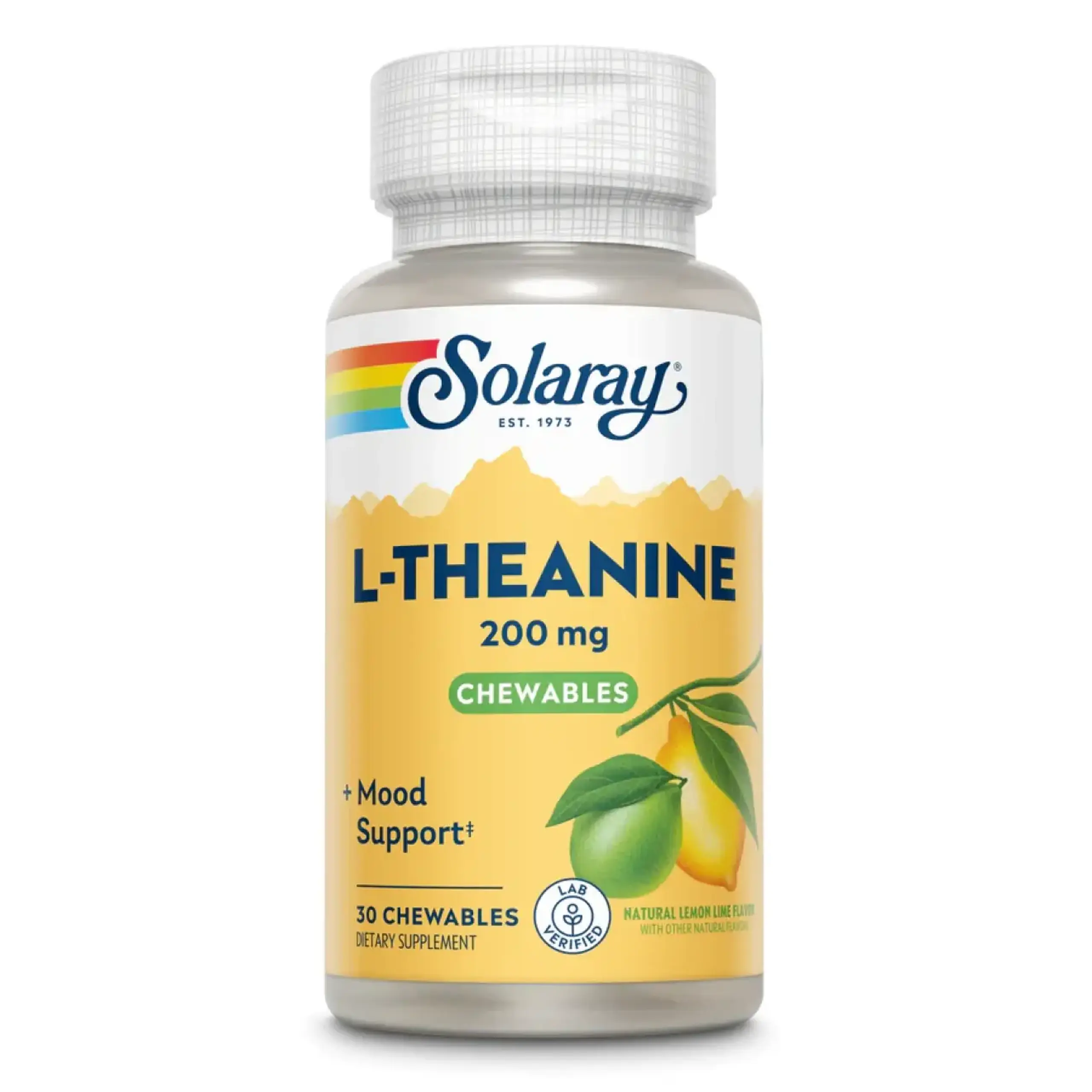 Solaray, L-Theanine 200 mg, 30 Chewables