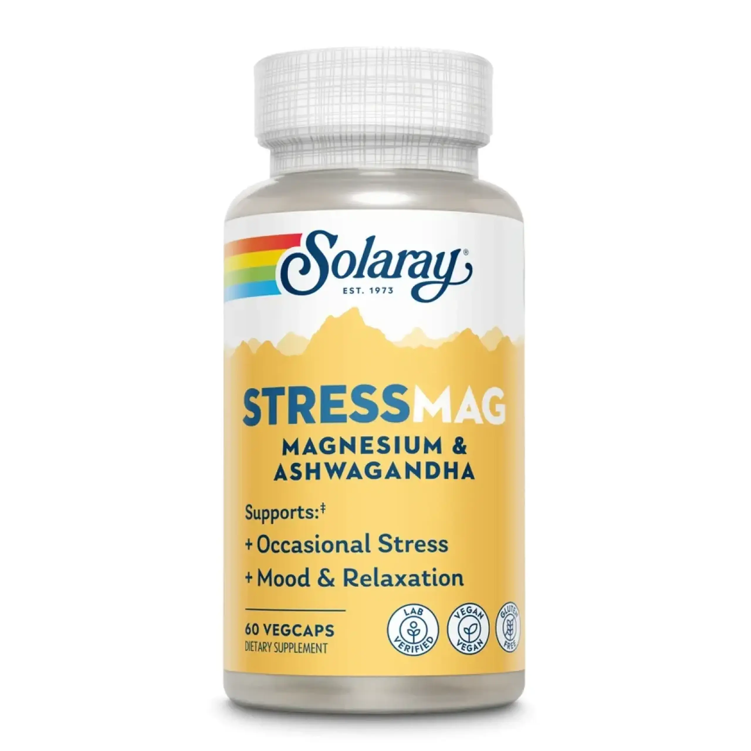 Solaray, Magnesium & Ashwagandha, 60 Veg. Caps