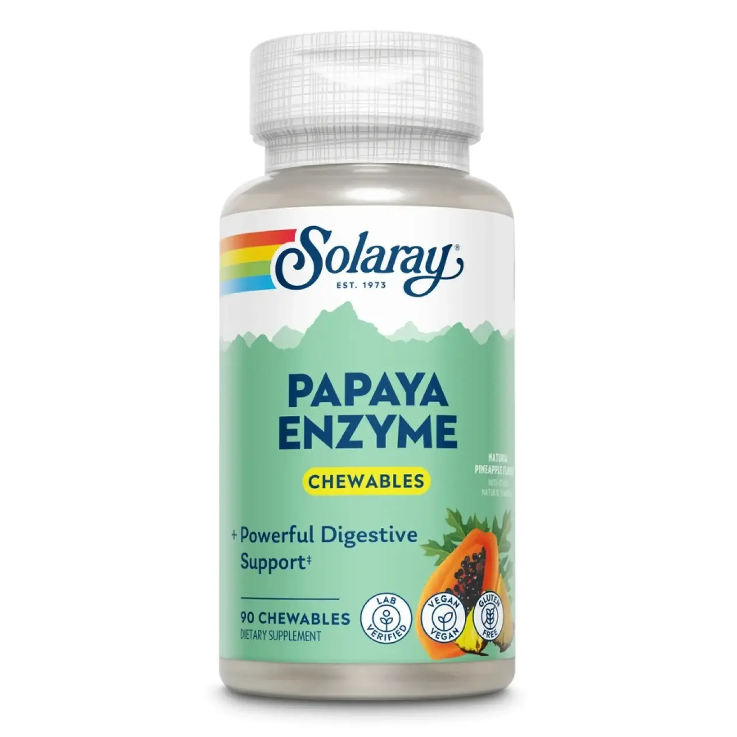 Solaray, Papaya Enzyme, 90 chewable
