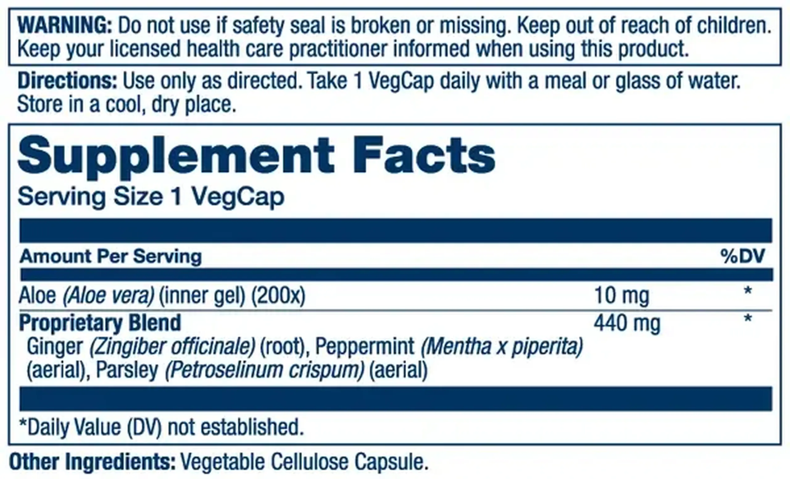 Solaray, Aloe Vera Gel 2000mg, 100 Caps