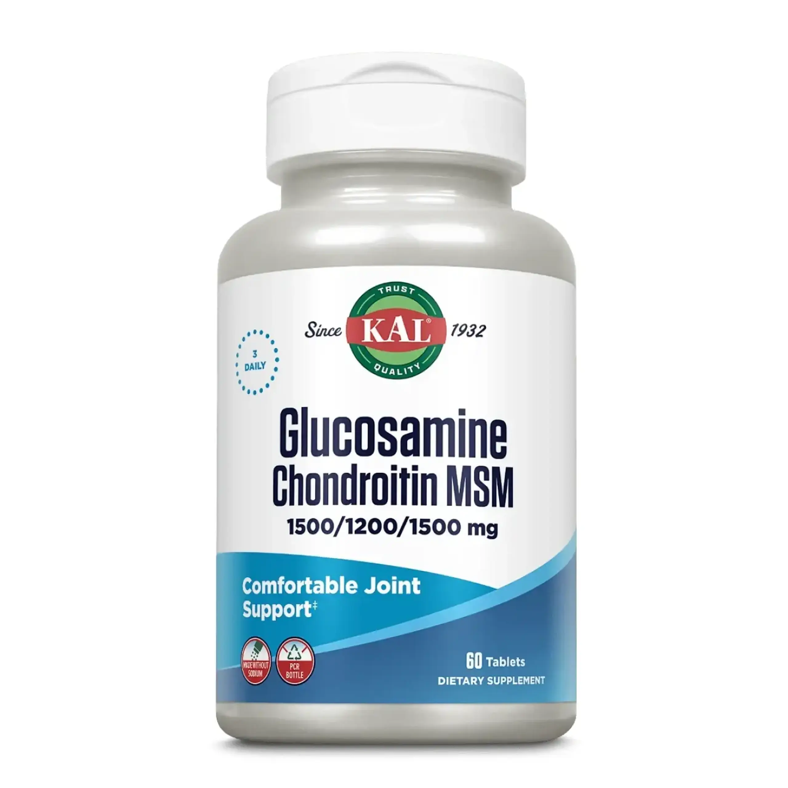 Kal, Glucosamine Chondroitin MSM, 60 tab