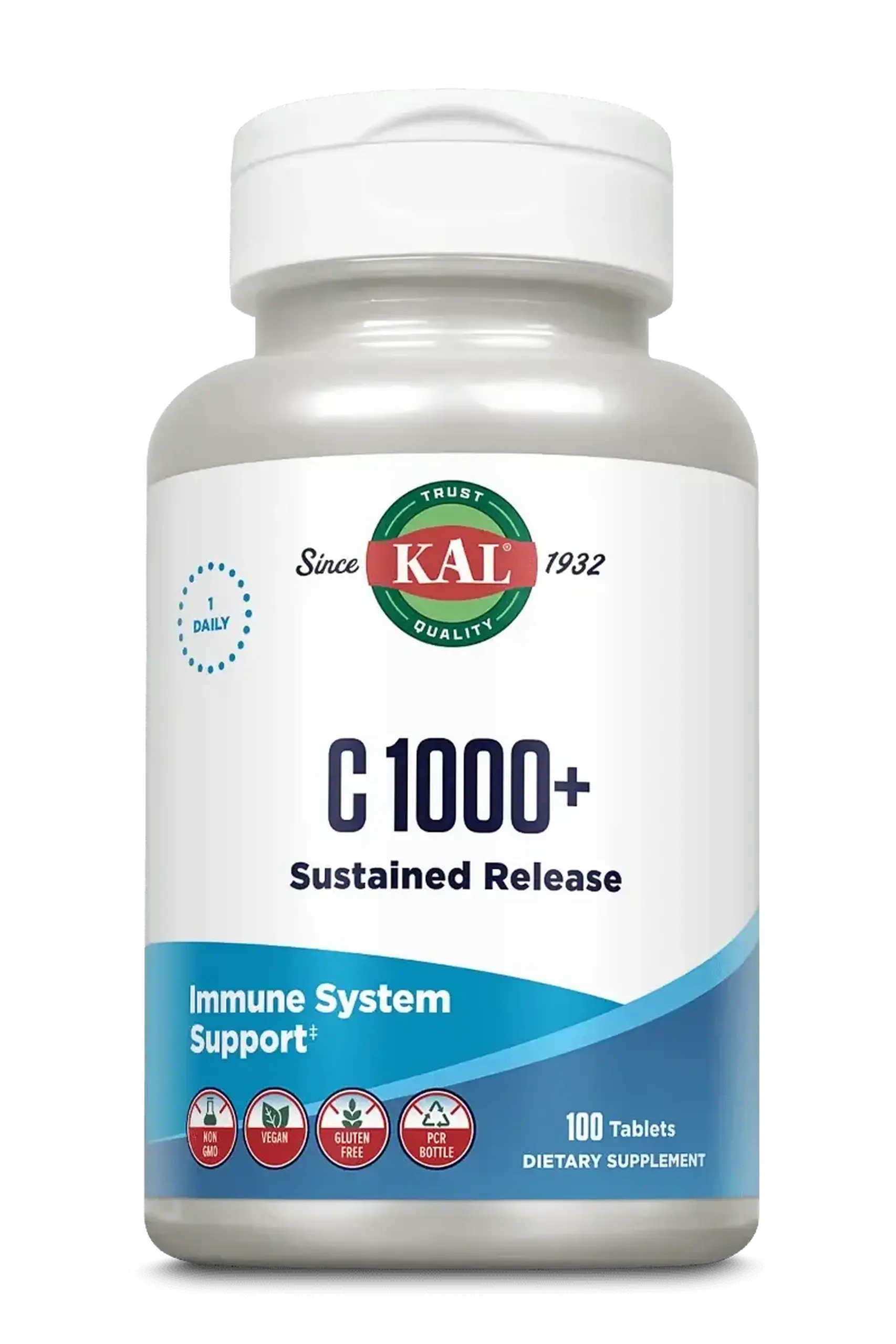 Kal, Vitamin C 1000 mg, 100 tab