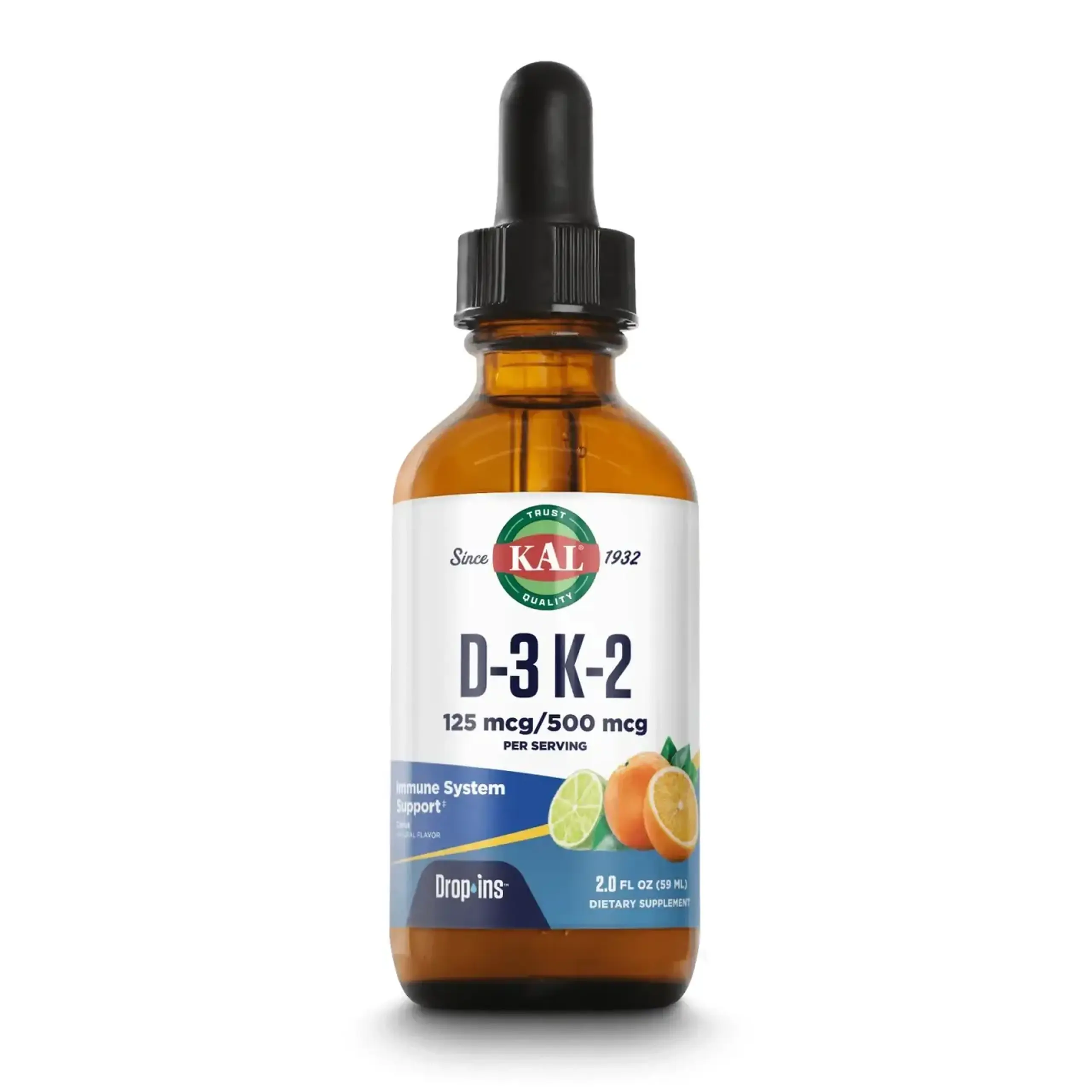 Kal, Vitamin D-3 K-2 Drop, 59 ml