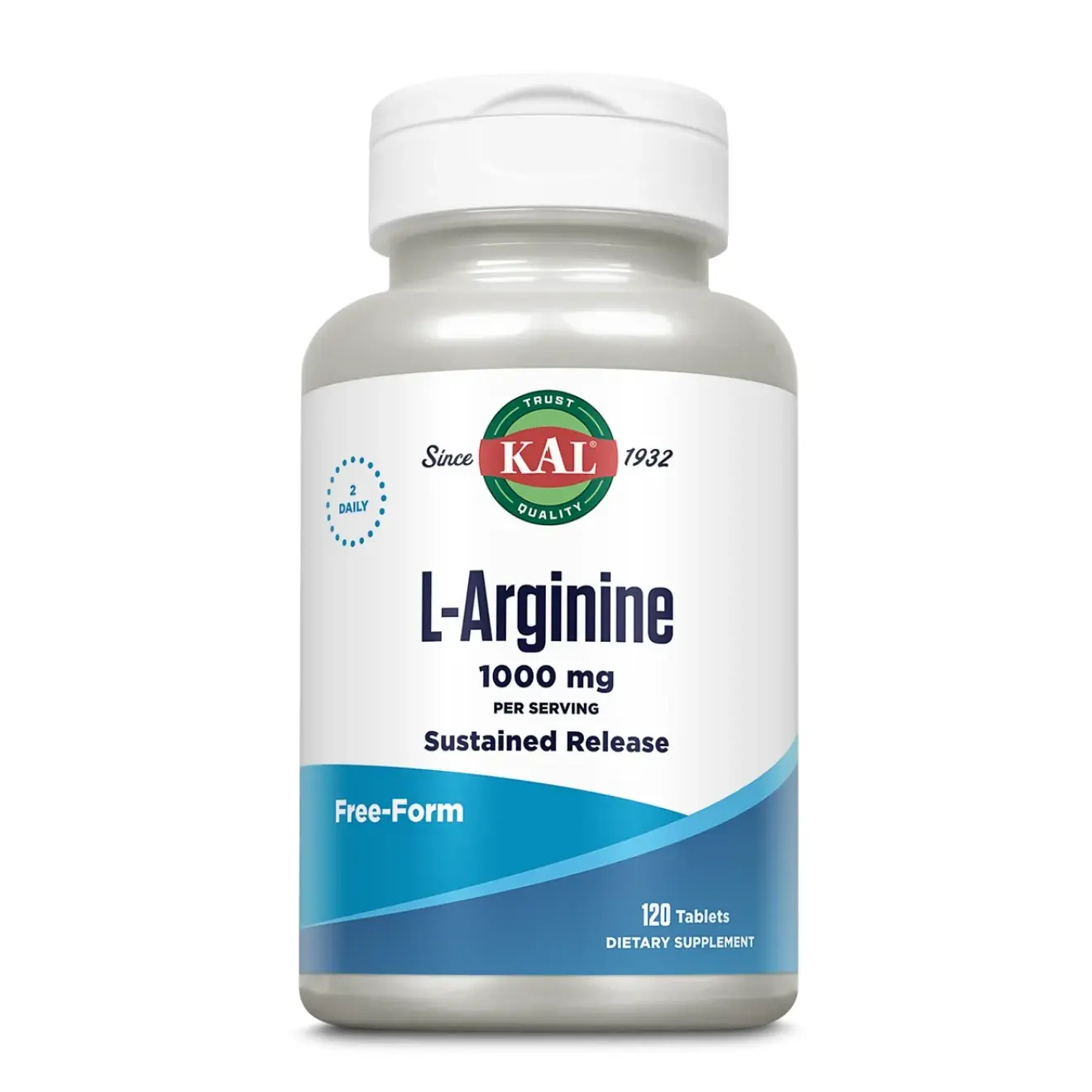 Kal, L-Arginine 1000 mg, 120 tab