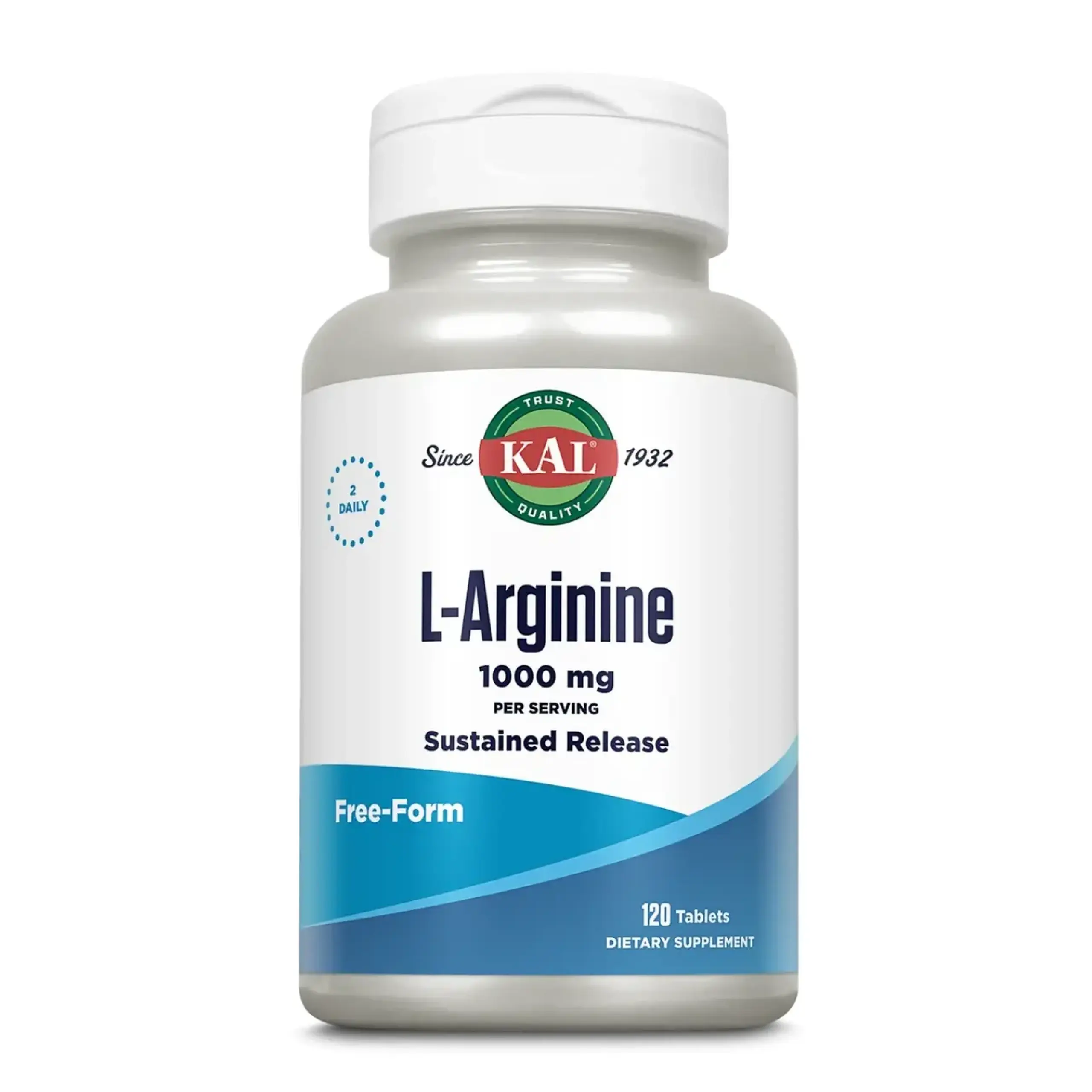 Kal, L-Arginine 1000 mg, 120 tab