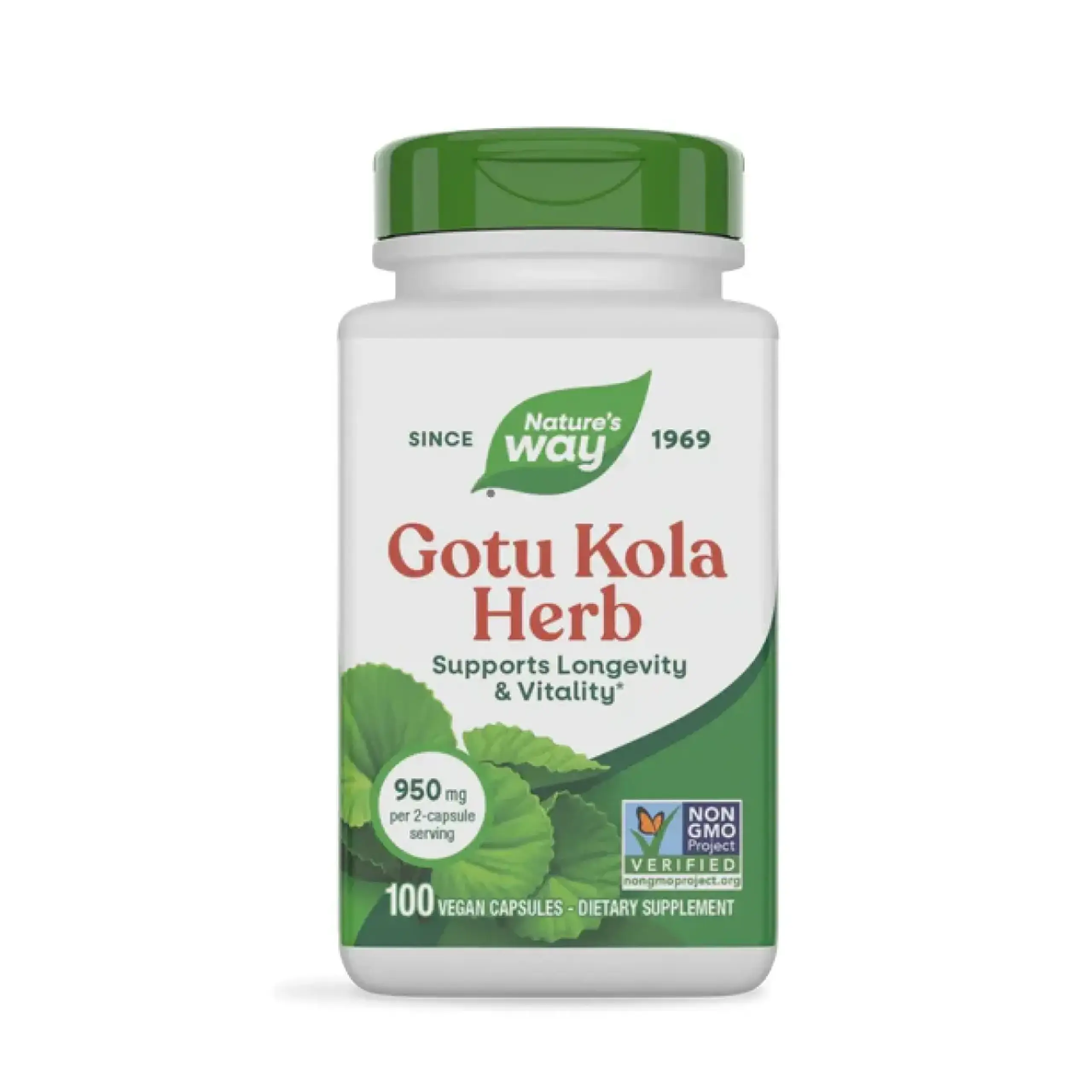 Natures Way, Gotu Kola Herb, 100 veg caps