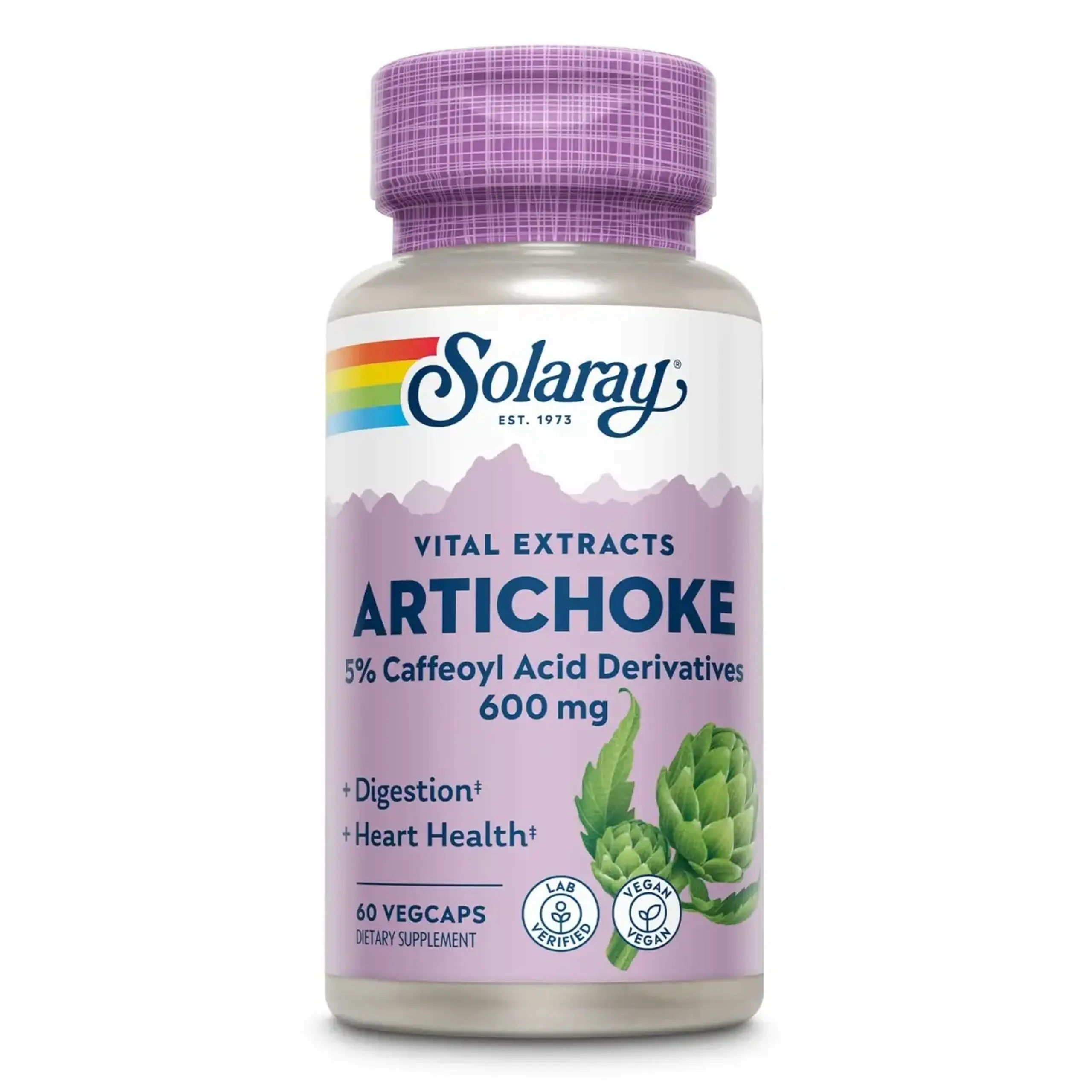 Solaray, Guaranteed Potency Artichoke 300 mg, 60 Veg Caps