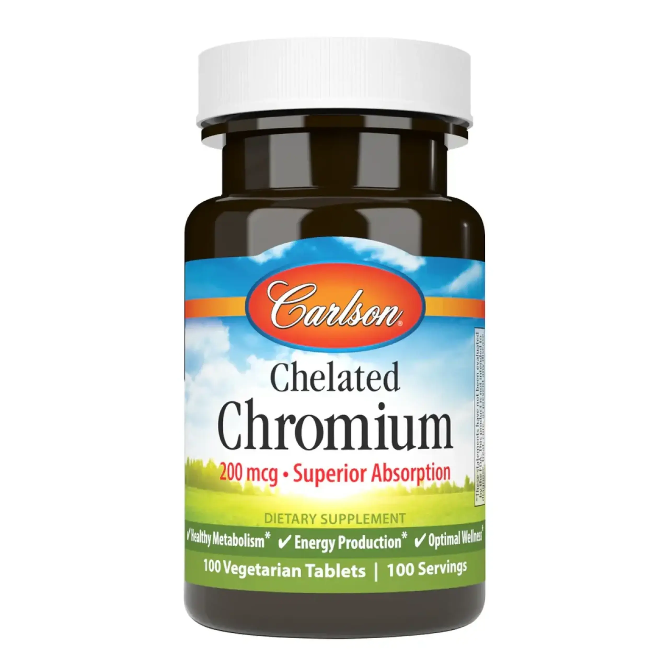 Carlson, Chromium, 100 Tablets