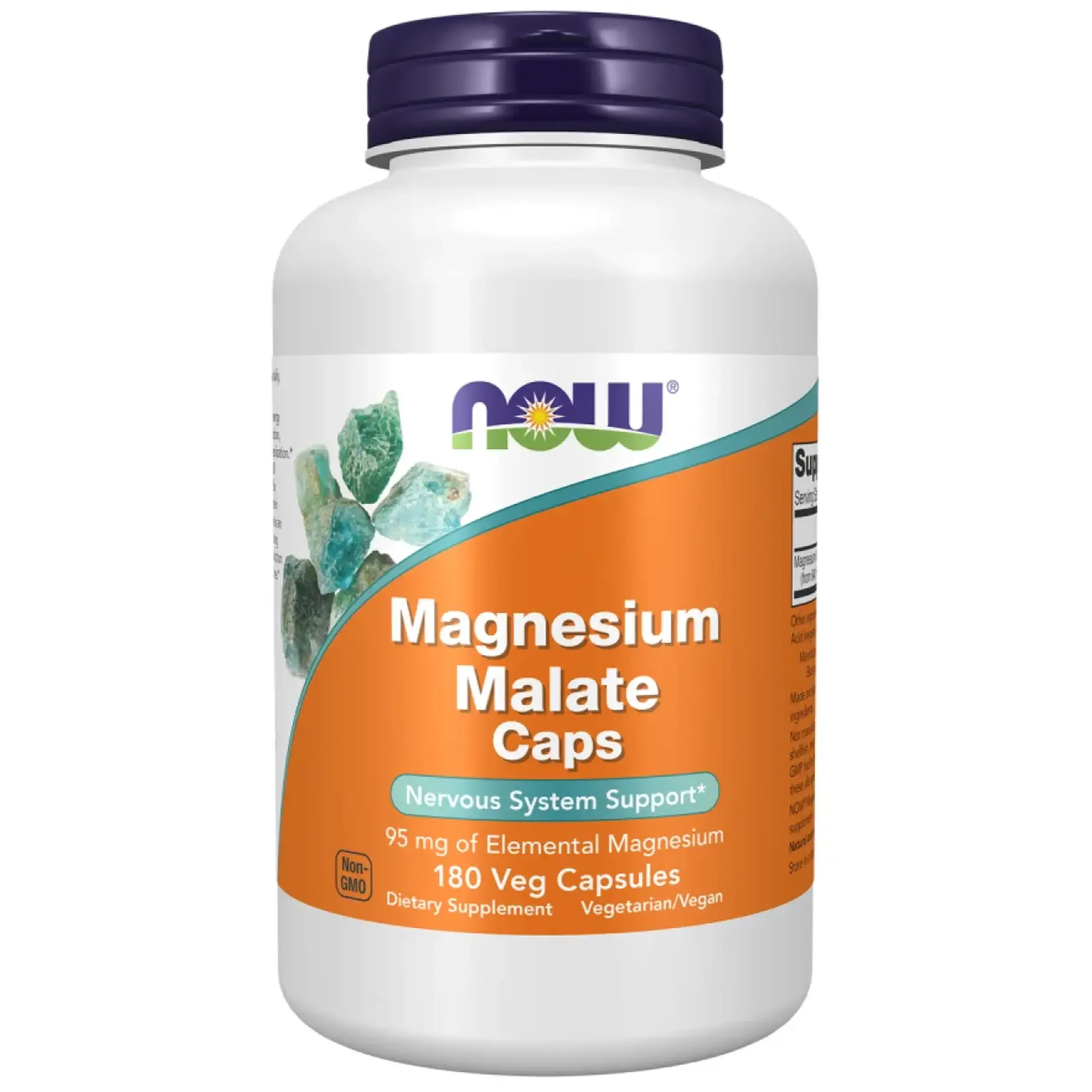 Now Foods, Magnesium Malate, 180 Vcaps