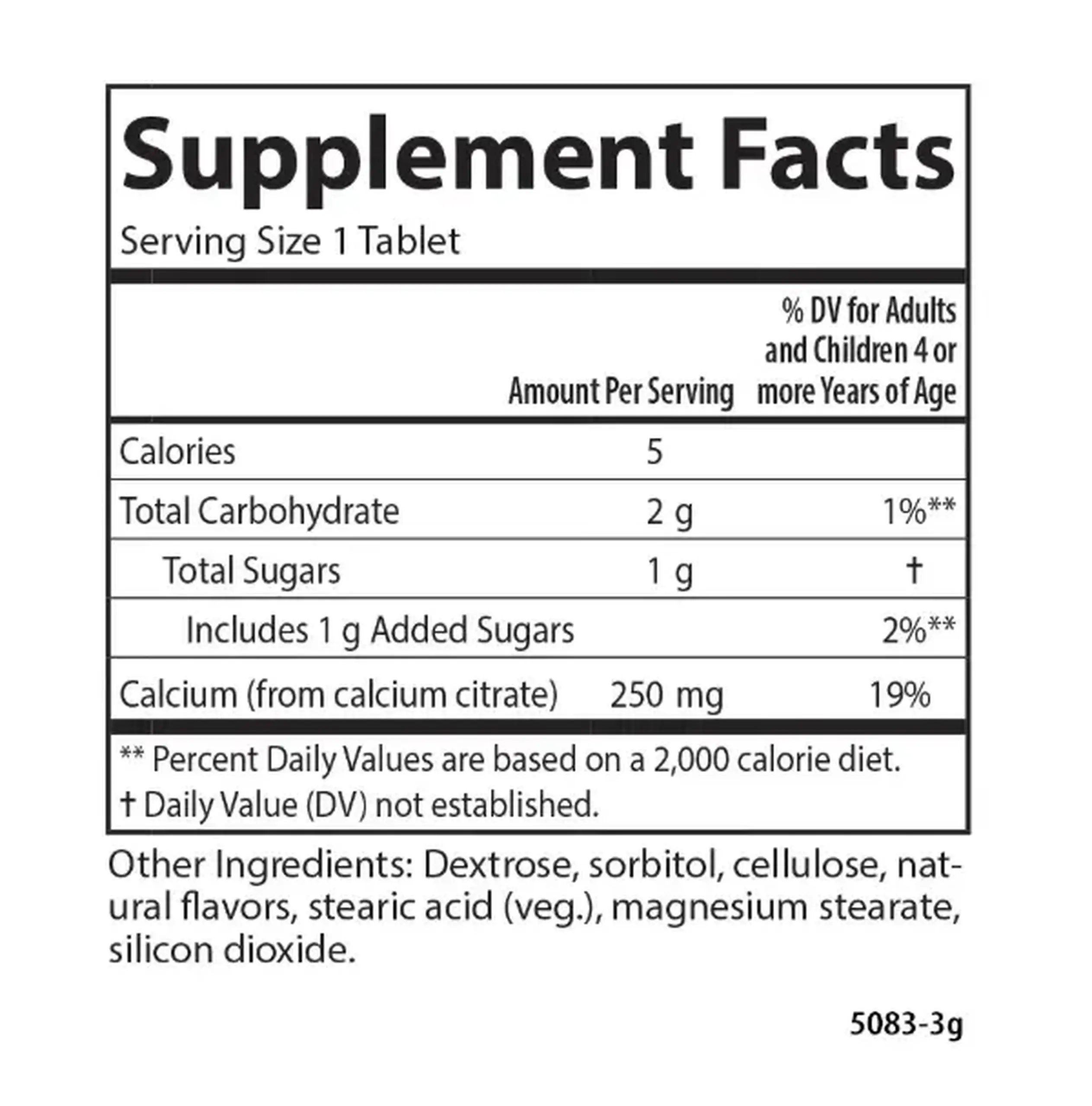 Carlson, Kids Chewable Calcium 250 mg, 60 Tablets