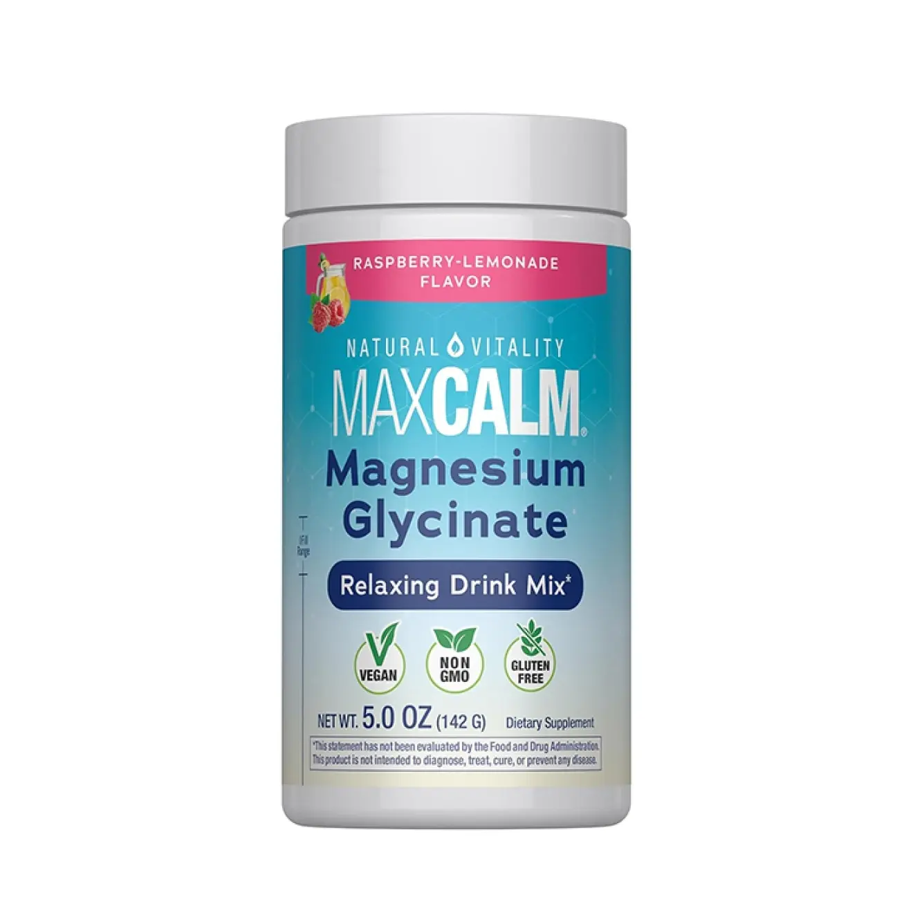 Natural Vitality, MaxCalm Magnesium Glycinate, Powder 142 Gr.