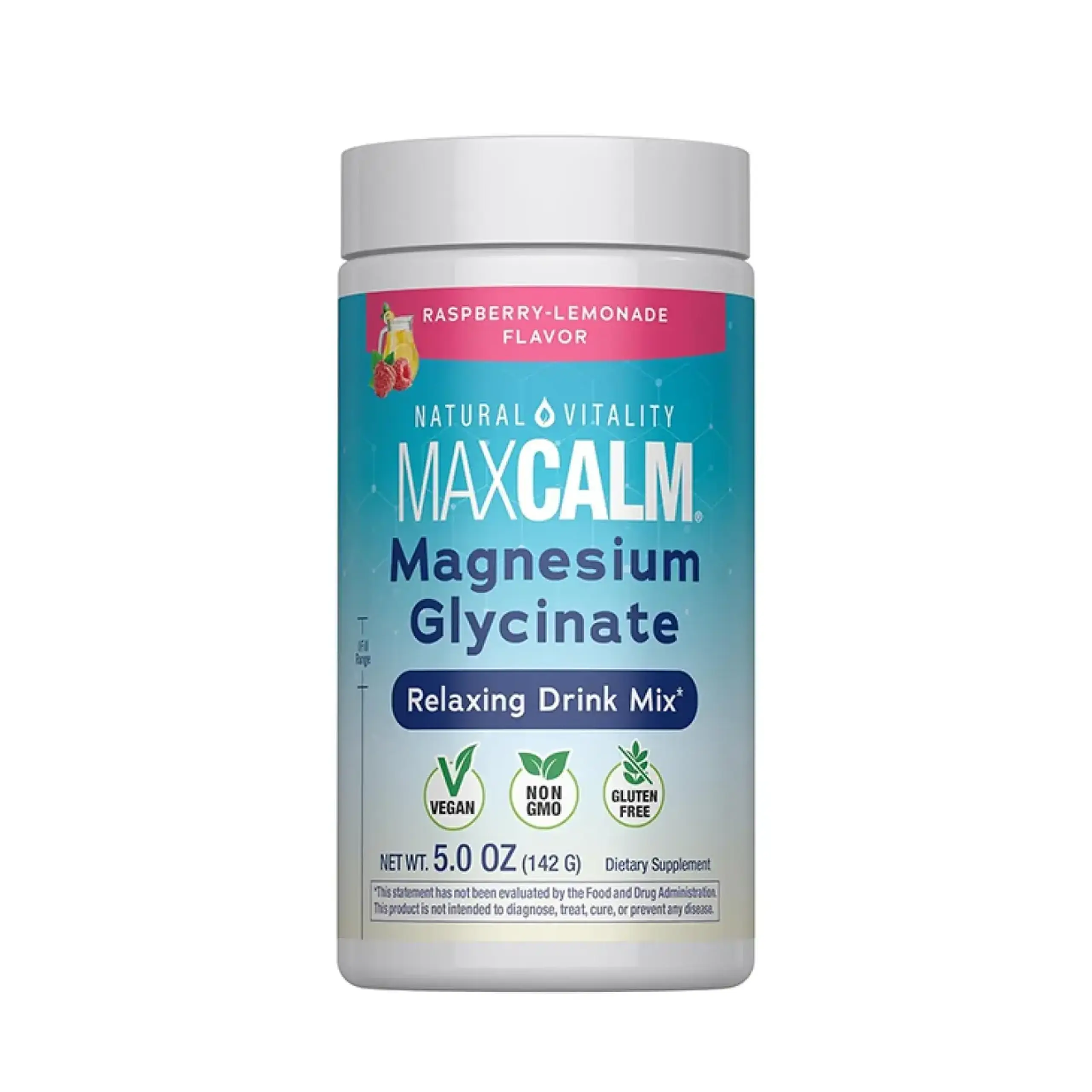 Natural Vitality, MaxCalm Magnesium Glycinate, Powder 142 Gr.