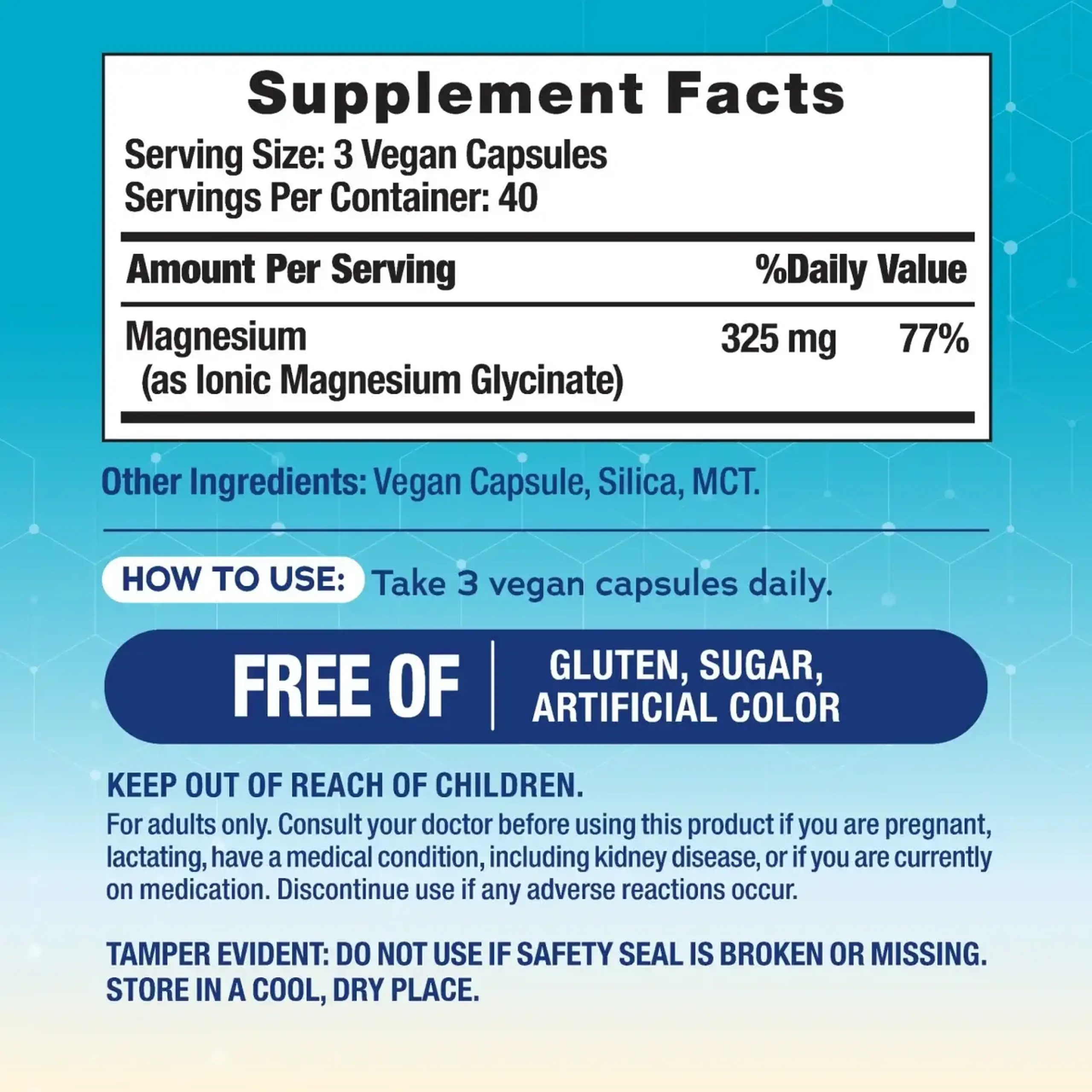Natural Vitality, Magnesium Glycinate, 120 Caps