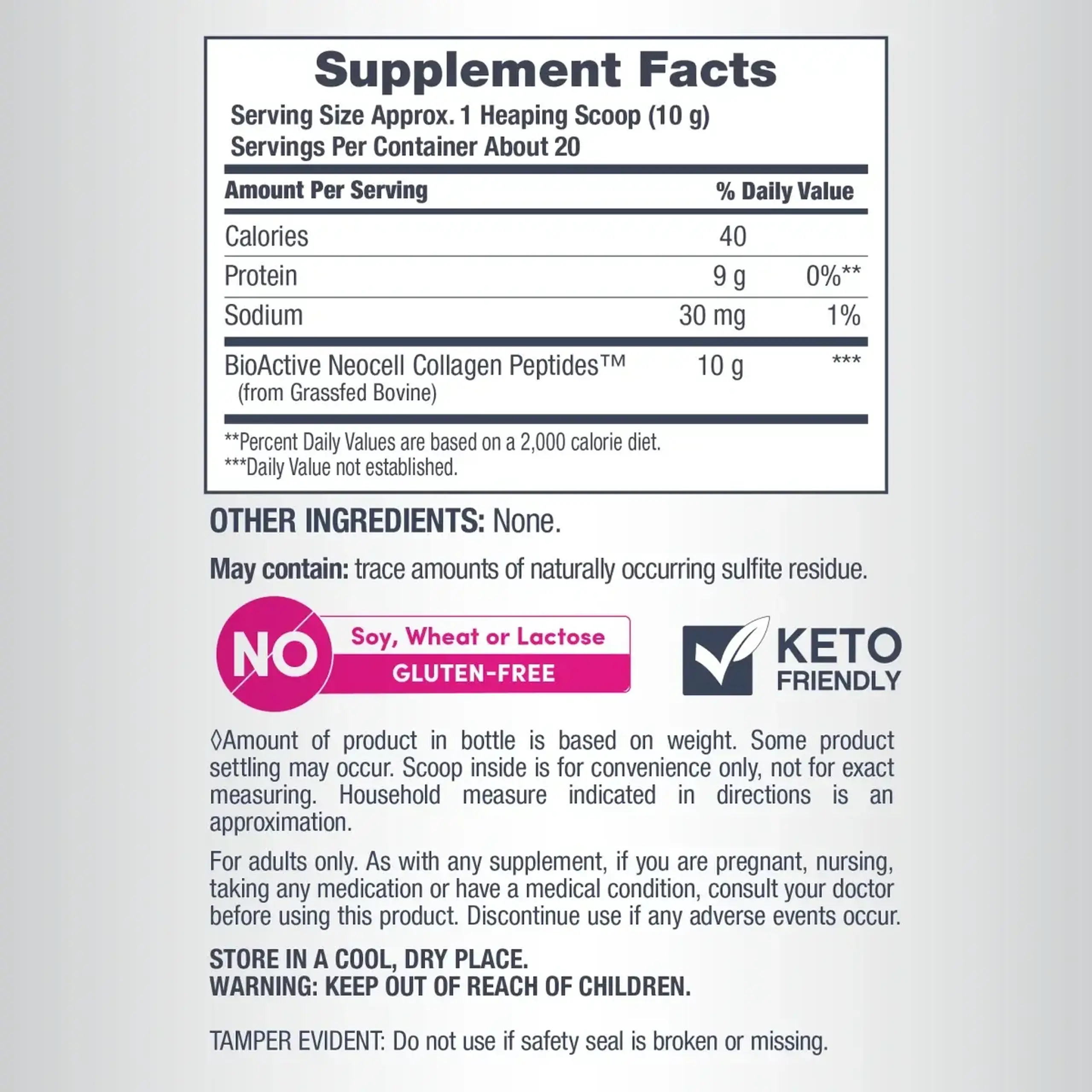 Neocell, Grassfed Collagen Peptides, 200 gr.