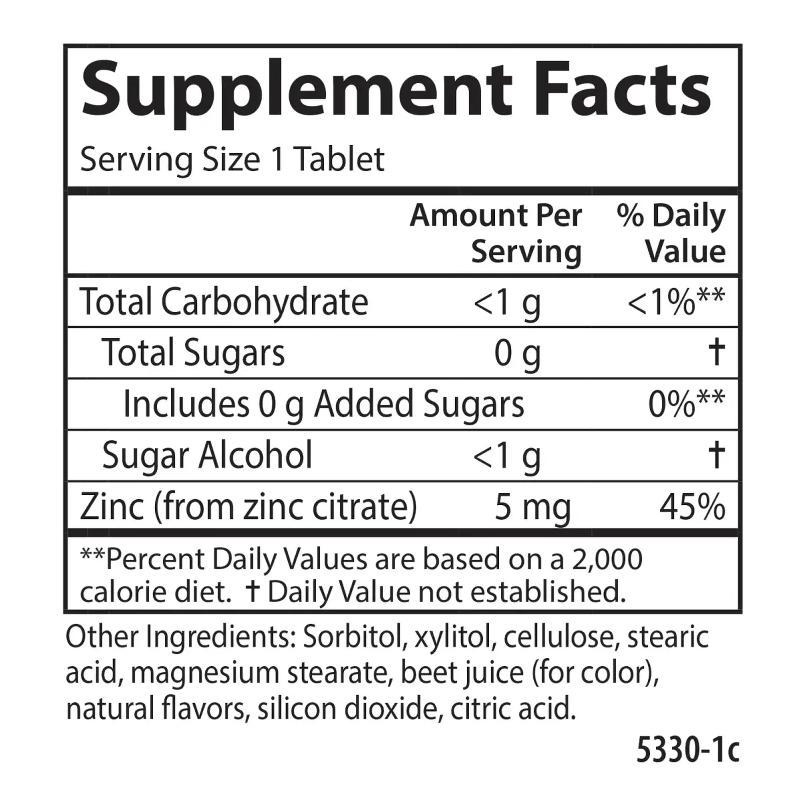 Carlson, Kids Chewable Zinc 5 mg, 42 Tablets