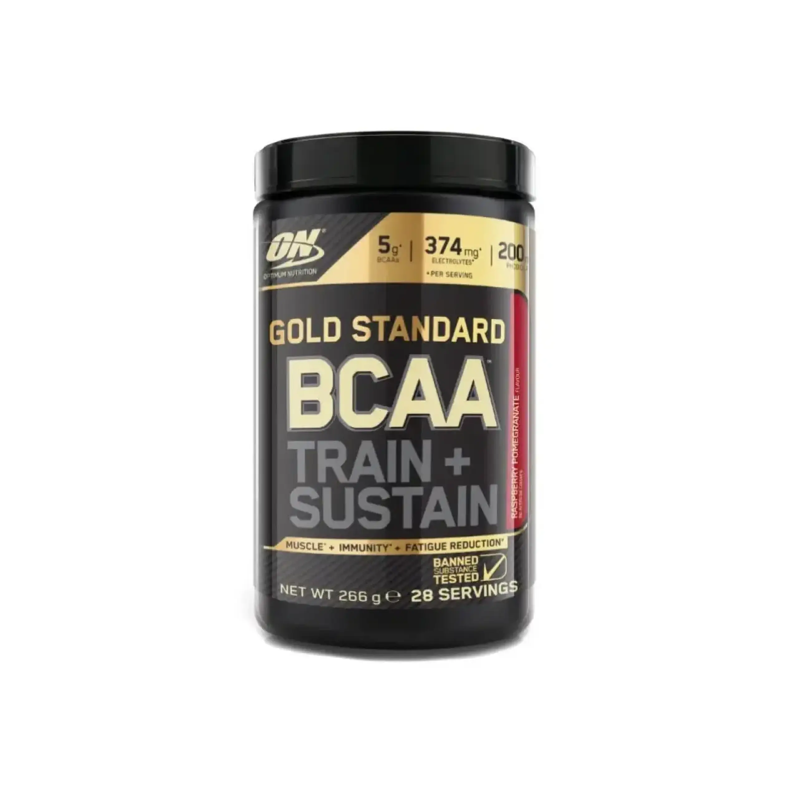 ON Gold, Standard BCAA Train Sustain Rasberry Pomegranate, 266 gr.
