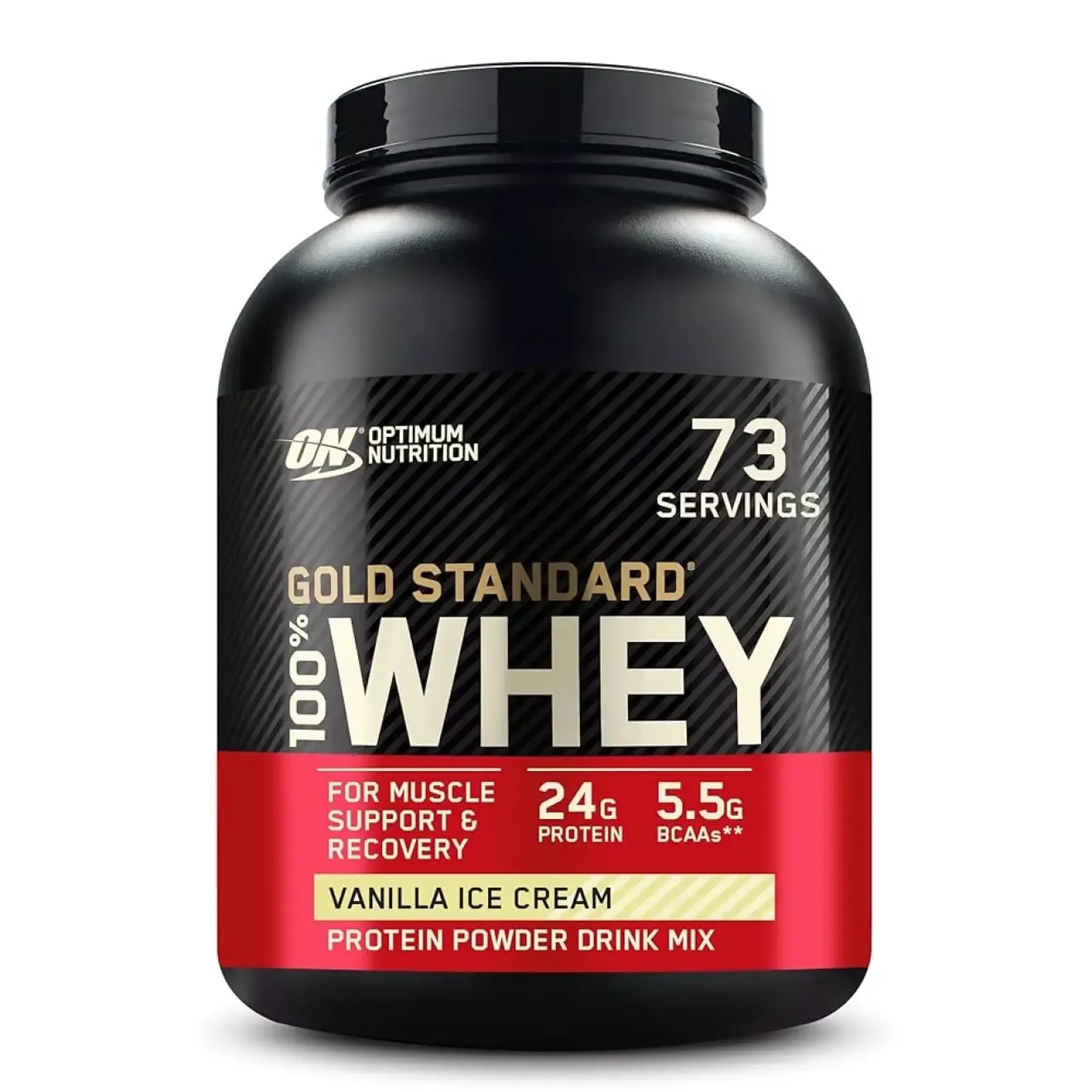 Optimum Nutrition Gold, Standard 100 % Whey Protein Vanilla Ice Cream, 2.2 Kg