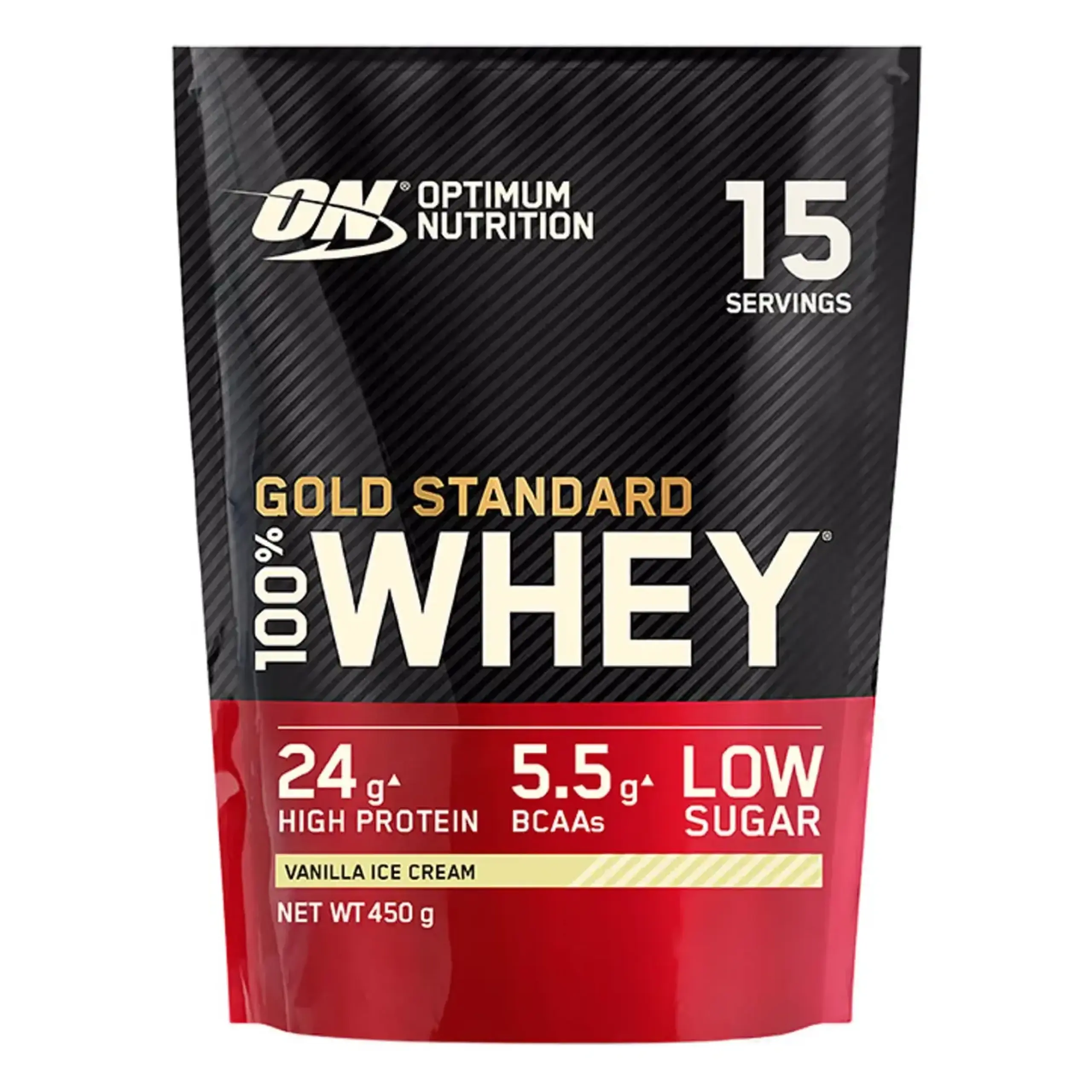Optimum Nutrition Gold, Standard 100 % Whey Protein Vanilla Ice Cream, 450 Gr.