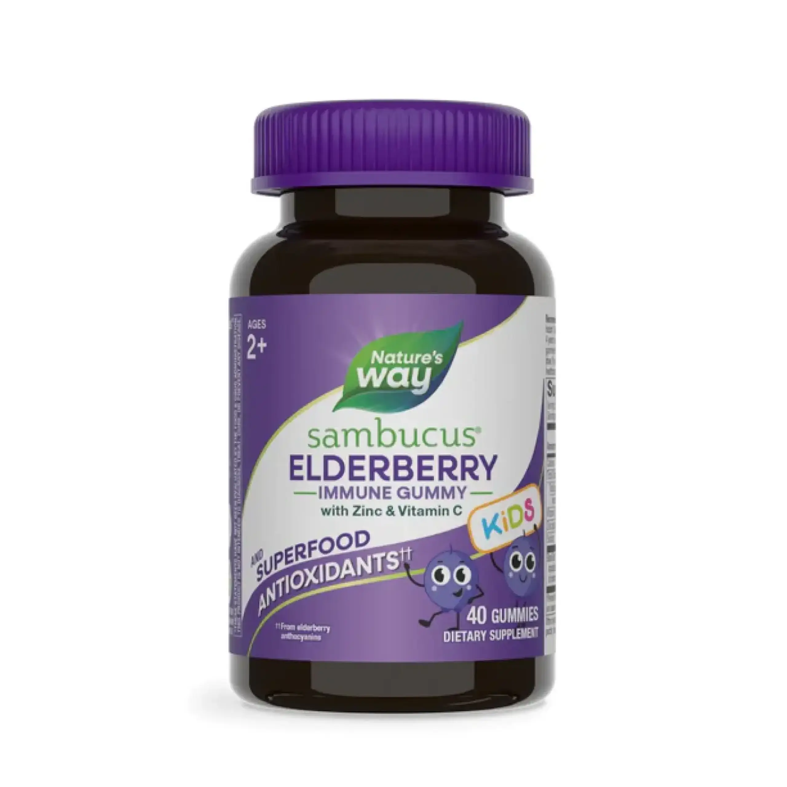 Nature's Way, Sambucus Kids Gummy, 40 tablete mestecabile