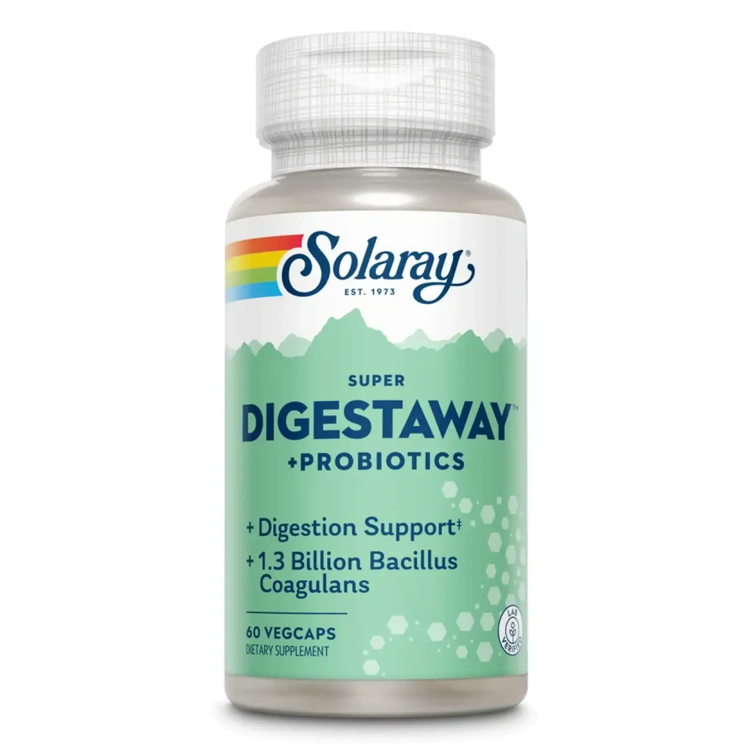 Solaray, Super Digestaway, 60 Veg Capsule