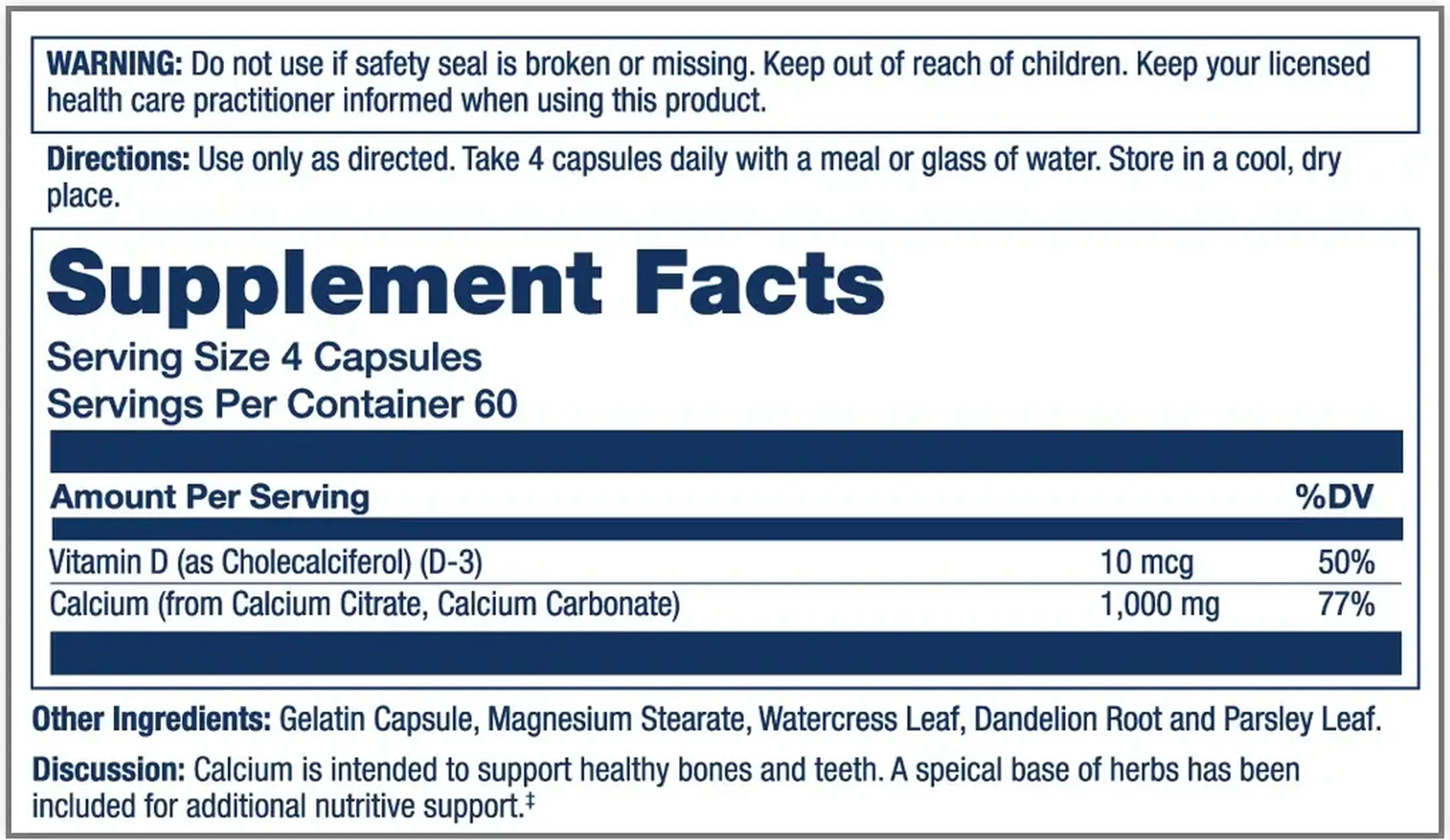 Solaray, Calcium Citrate with Vitamin D-3 1000 mg, 90 Capsule