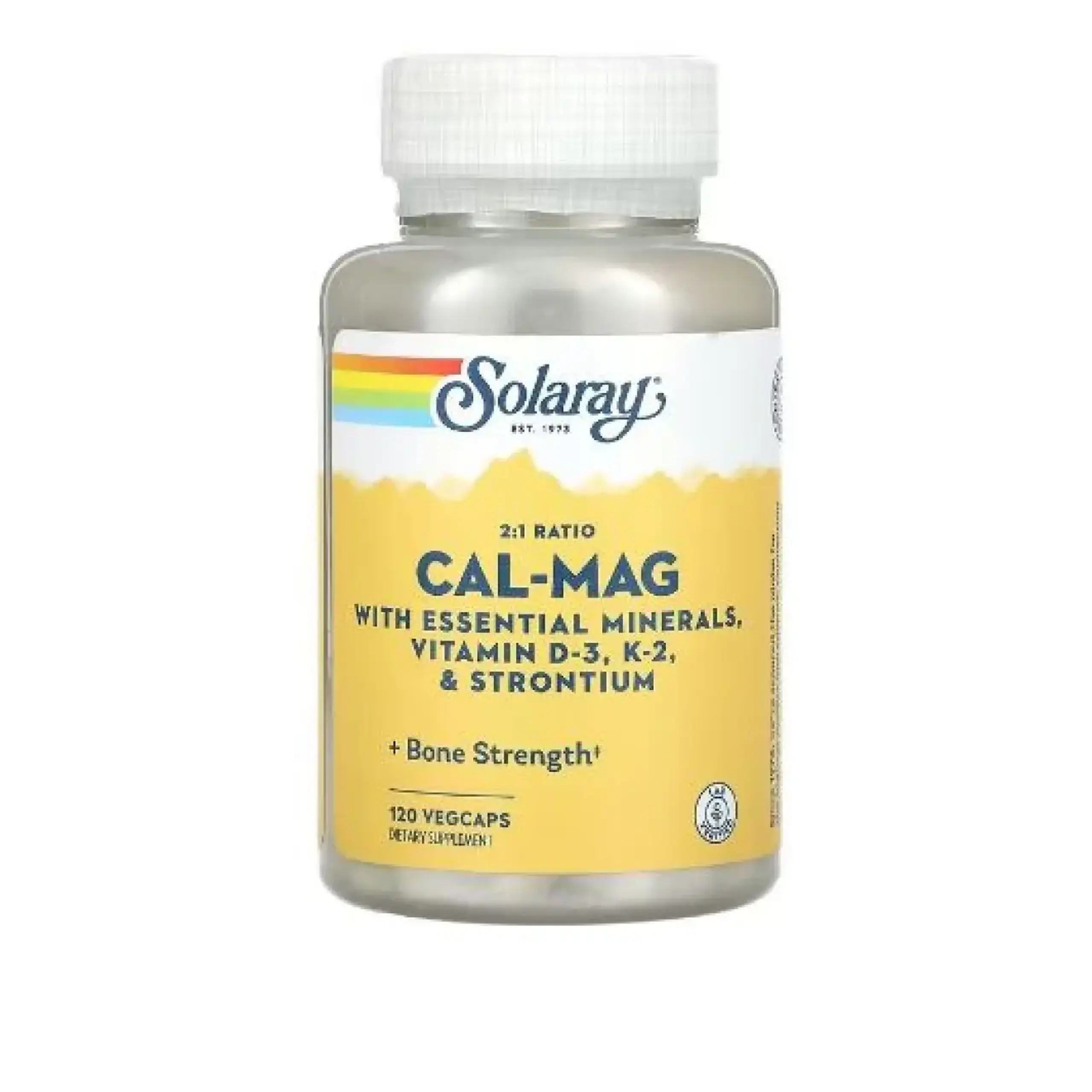 Solaray, Calcium & Magnesium 2:1, 90 Veg.Capsule