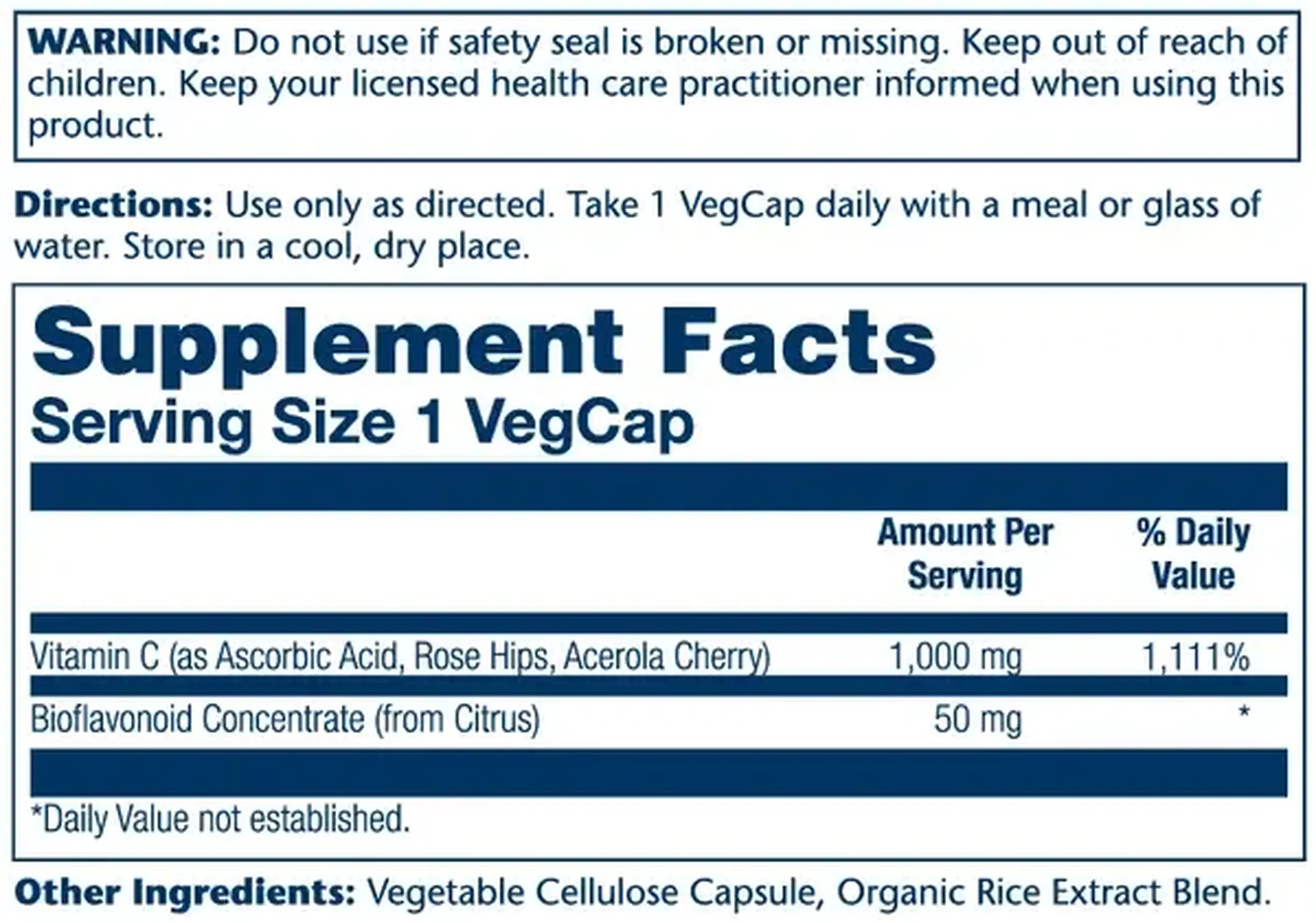 Solaray, Vitamin C- Rose Hips, Acerola, Bioflavonoids, 1000 mg, 100 Veg.Capsule