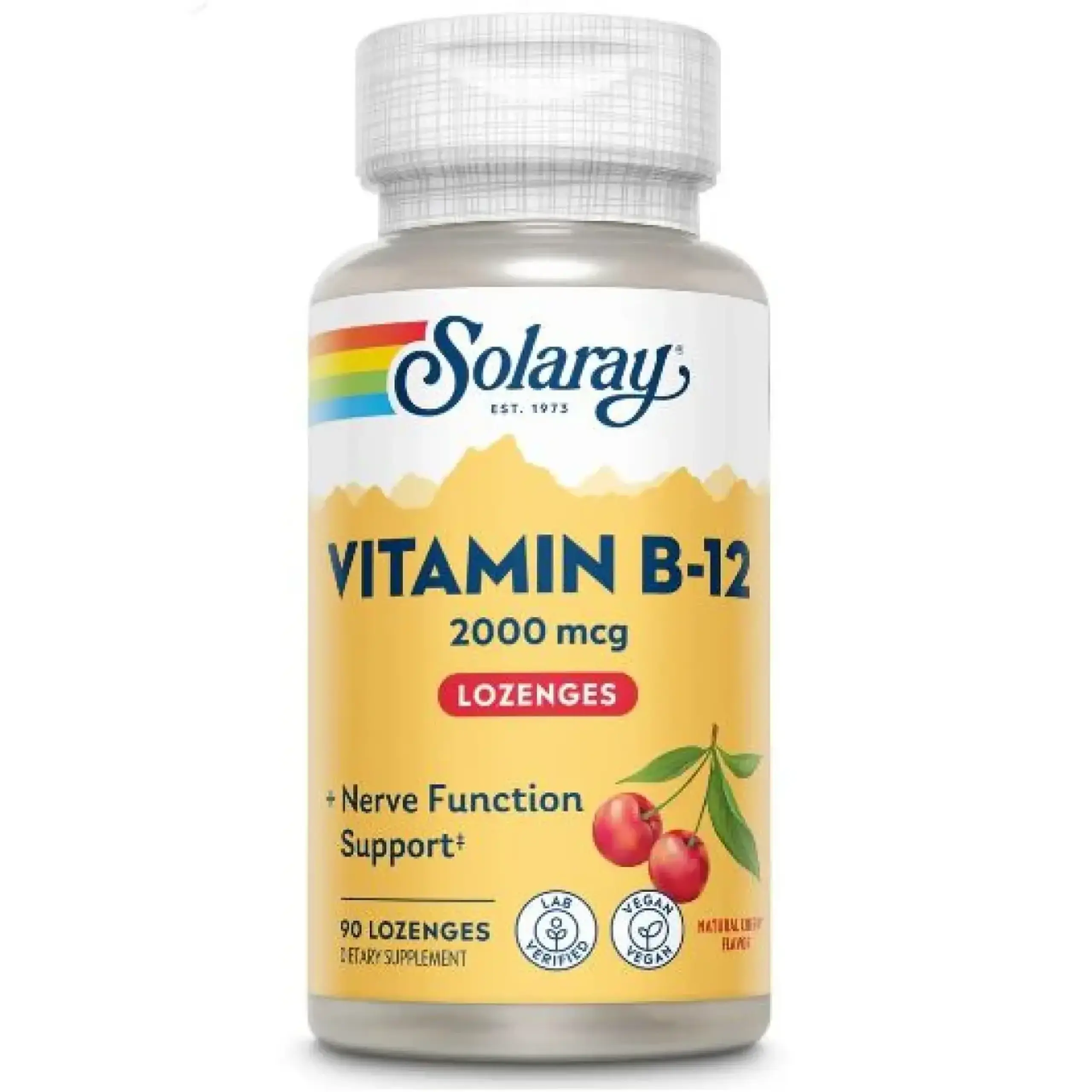 Solaray, B-12 2000 mcg, 90 Lozenges