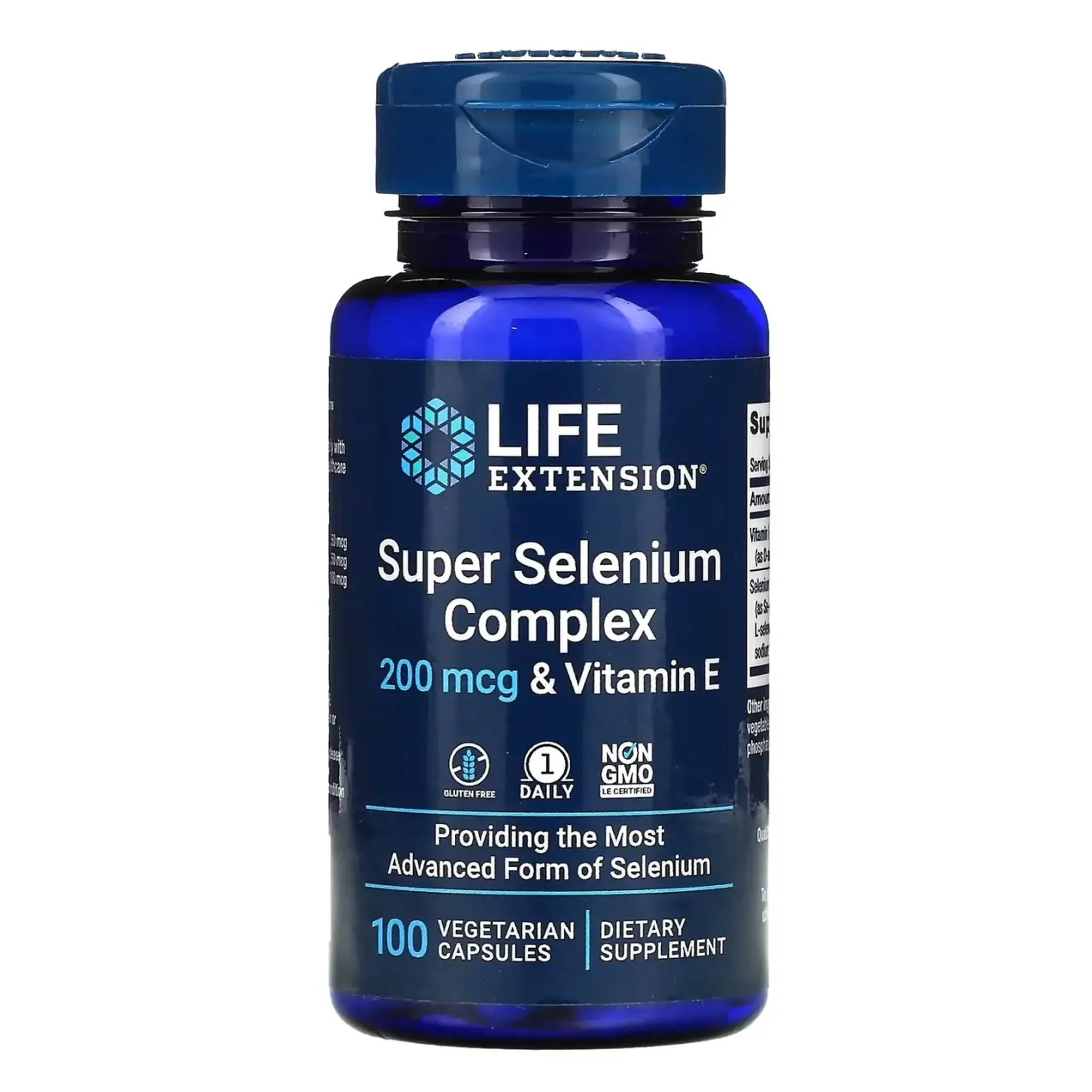 Life Extension, Super Selenium Complex 200 mcg & Vitamin E, 100 Veg Caps