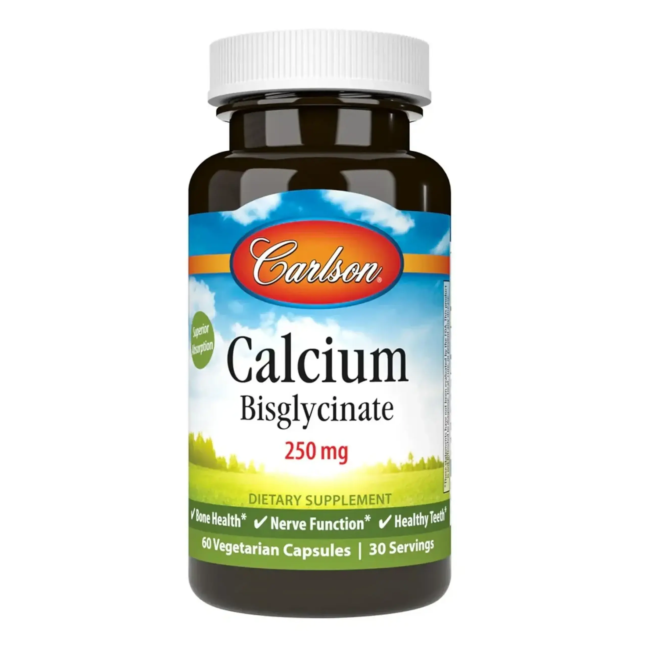 Carlson, Calcium Bisglycinate, 60 caps